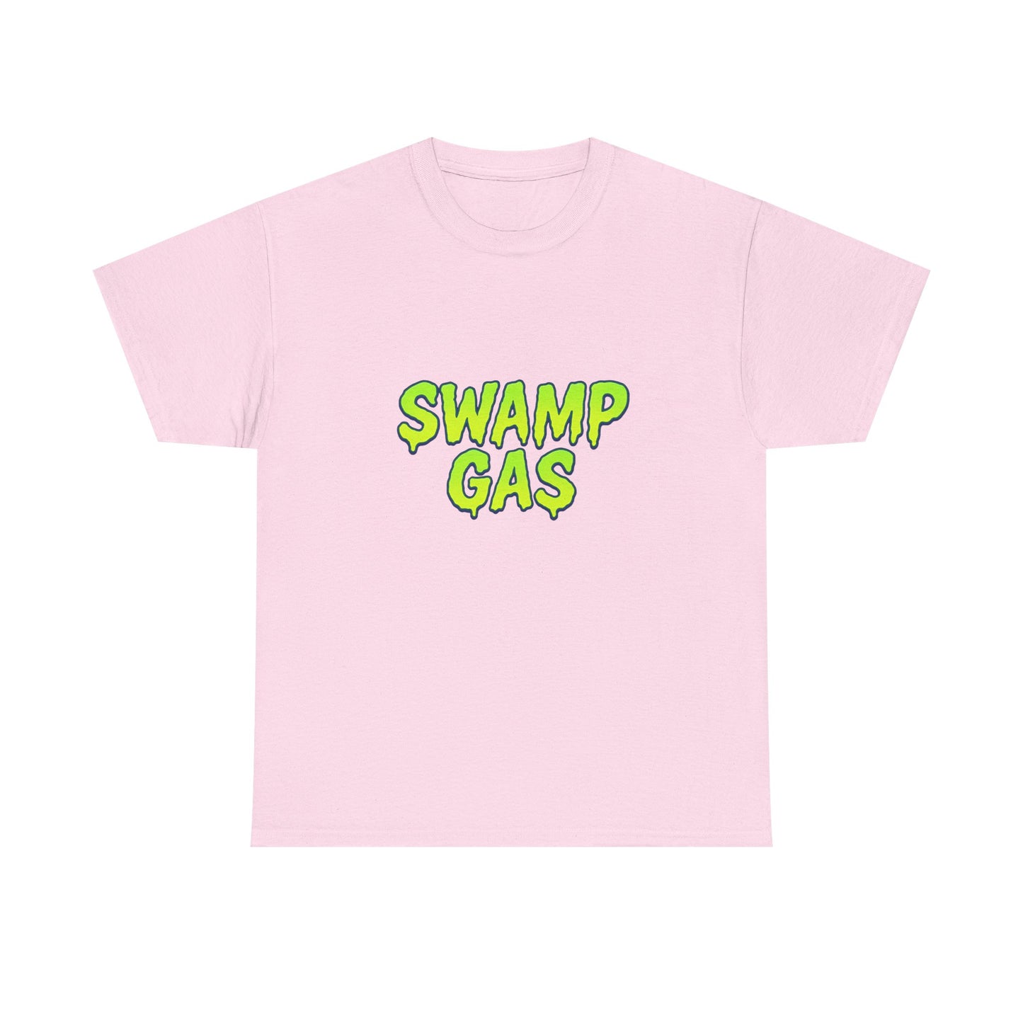 Swamp Gas Unisex Heavy Cotton Tee - Fun Graphic T-Shirt for Festivals, Parties, Gifts, Casual Wear, Retro Style