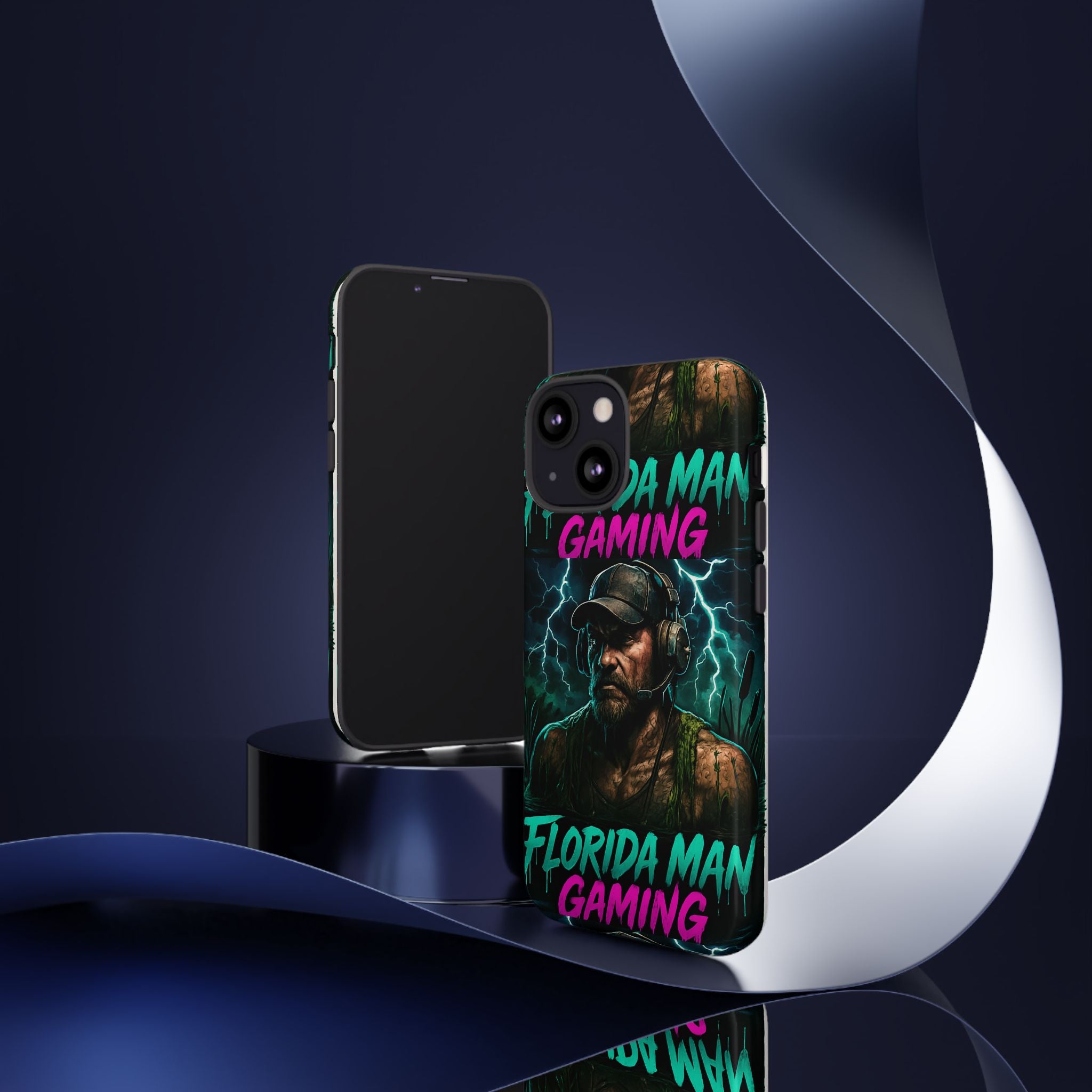 Phone Case - Florida Man Gaming Mascot Rising from the Swamp Tough Case
