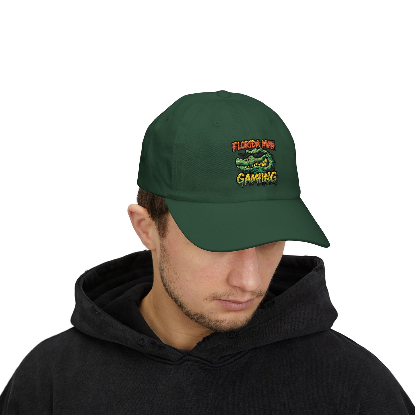 Florida Man Gaming Classic Dad Cap, Funny Gift for Gamers, Casual Sun Hat, Summer Accessory, Unique Dad Hat