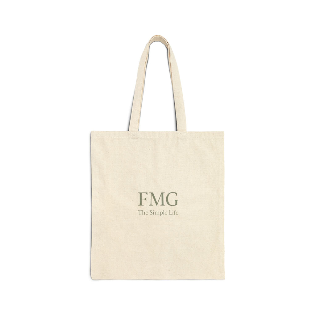 FMG “The Simple Life” Canvas Tote – Eco-Friendly Minimalist Carryall for Everyday Living
