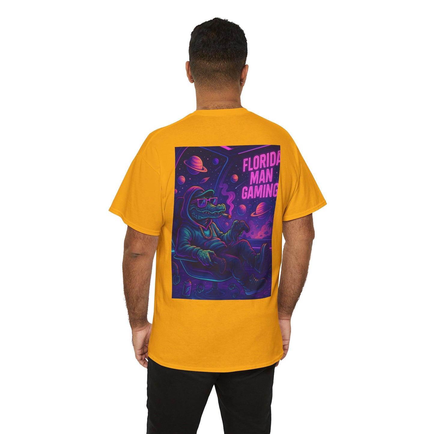 Florida Man Gaming Unisex Cotton Tee, Fun Florida Humor, Gamer Shirt, Unique Gift, Unisex T-shirt