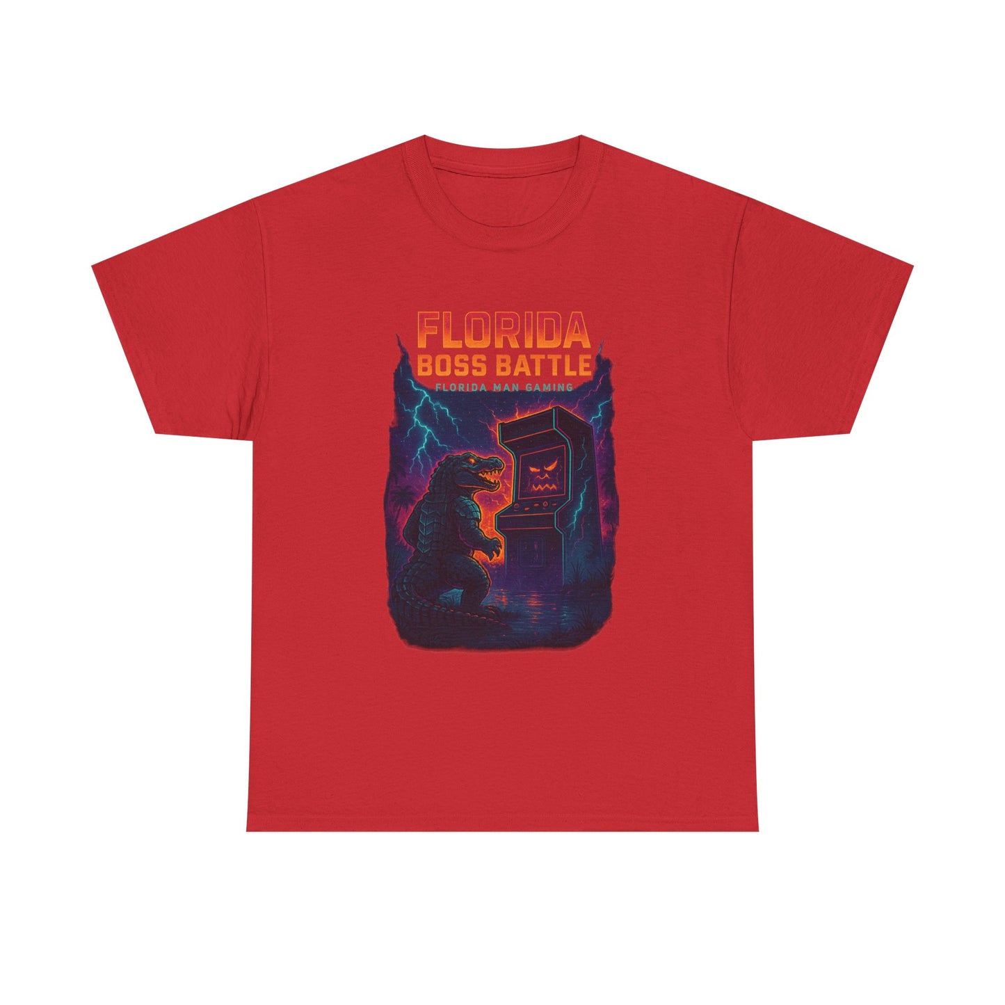 Florida Boss Battle Tee - Unisex Gaming Shirt, Retro Video Game T-Shirt, Gift for Gamers, Cool Casual Wear, Unique Graphic Tee