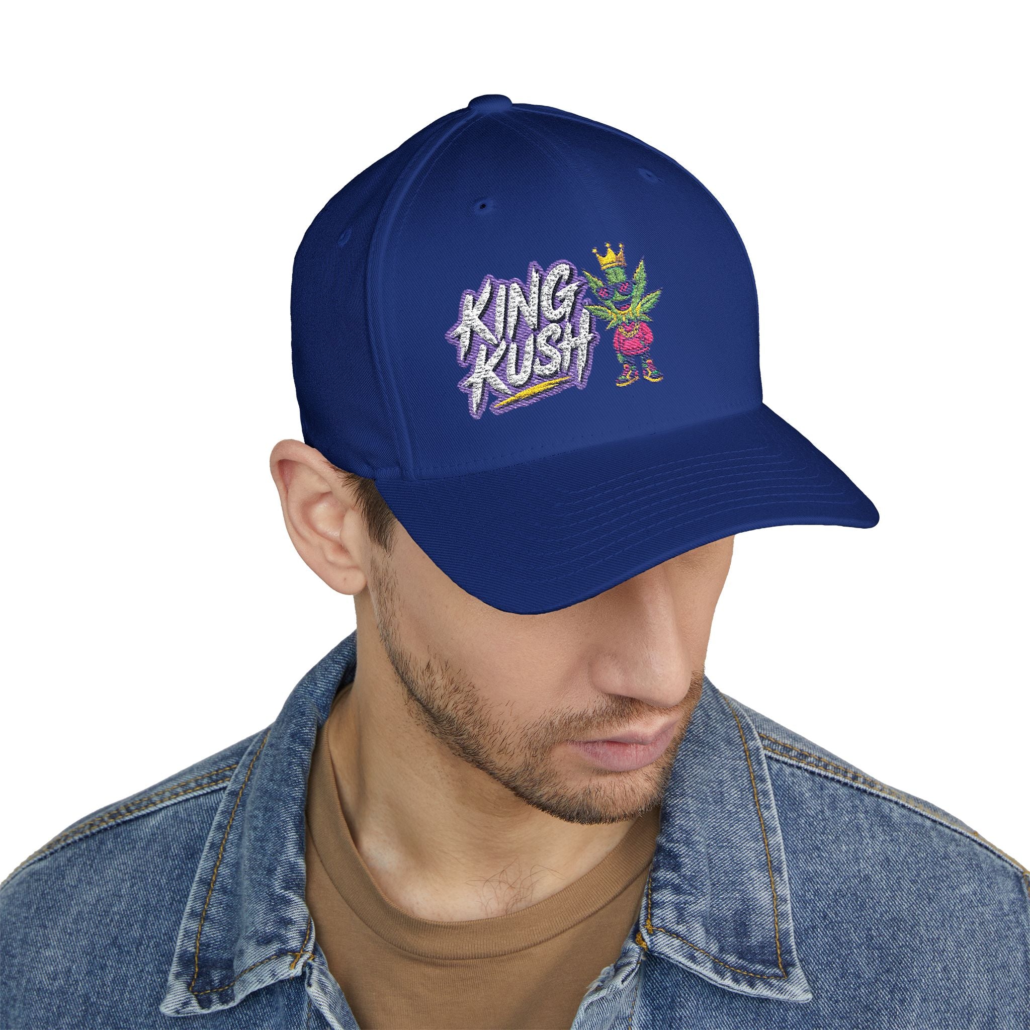 King Rush Embroidered Cap, Fun Gift for Gamers, Casual Streetwear, Fashion Accessories, Birthday Present, Outdoor Activities
