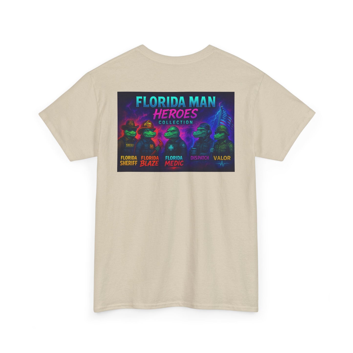 Florida Man Heroes Unisex Tee | Fun Graphic Shirt, Unique Gift, Florida Pride, Casual Style, Funny Tee