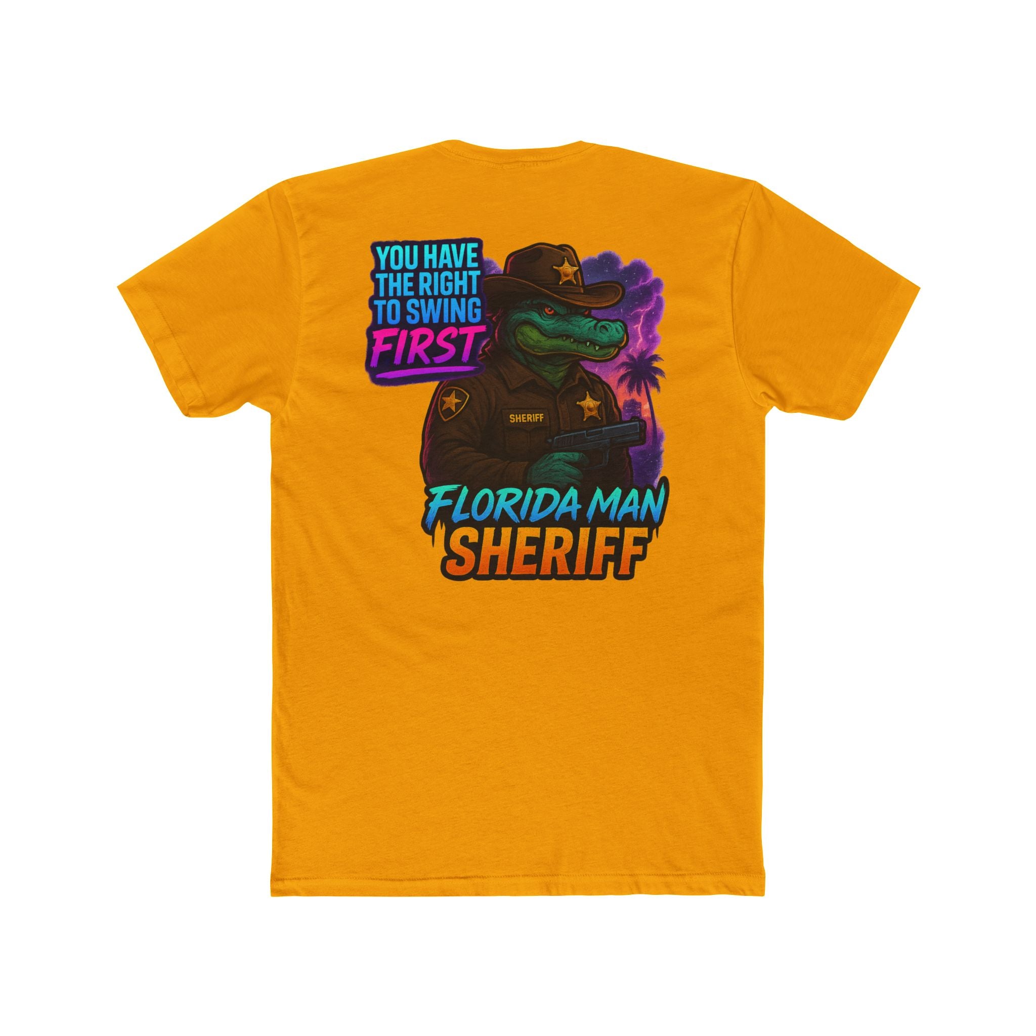 Florida Man Sheriff T-Shirt, Fun Graphic Tee, Quirky Humor Shirt, Gift for Law Enforcement Lovers, Casual Wear, Birthday Present