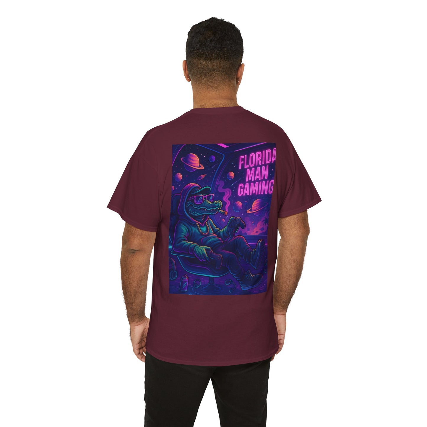 Florida Man Gaming Unisex Cotton Tee, Fun Florida Humor, Gamer Shirt, Unique Gift, Unisex T-shirt