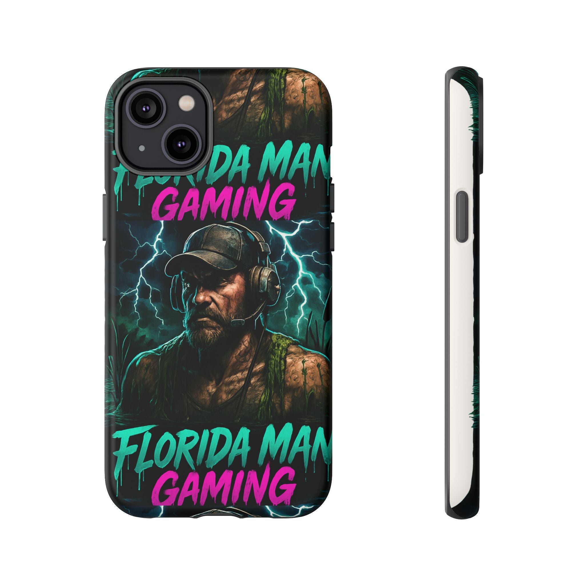 Phone Case - Florida Man Gaming Mascot Rising from the Swamp Tough Case