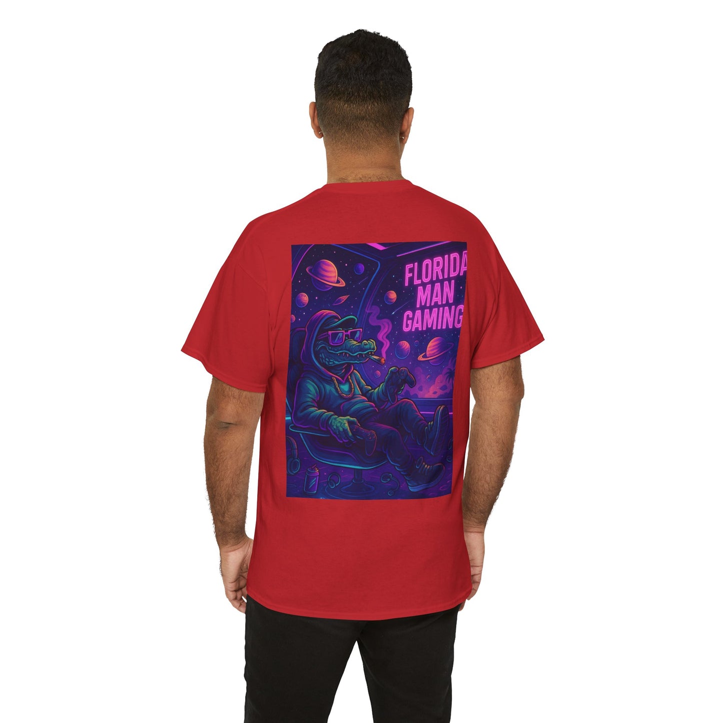 Florida Man Gaming Unisex Cotton Tee, Fun Florida Humor, Gamer Shirt, Unique Gift, Unisex T-shirt