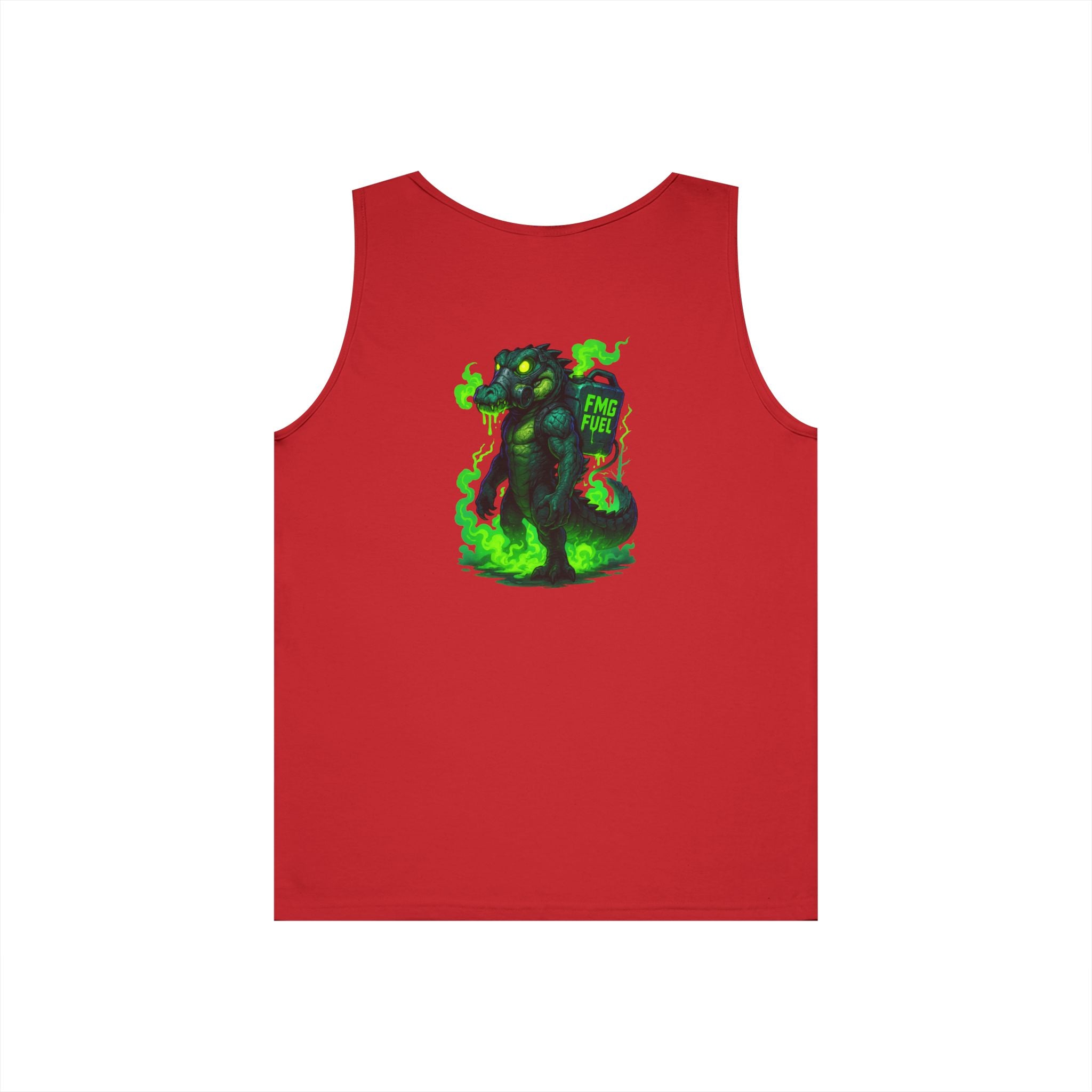 Swamp Gas Unisex Heavy Cotton Tank Top, Funny Summer Shirt, Graphic Muscle Tee, Casual Wear, Gift for Monster Lovers