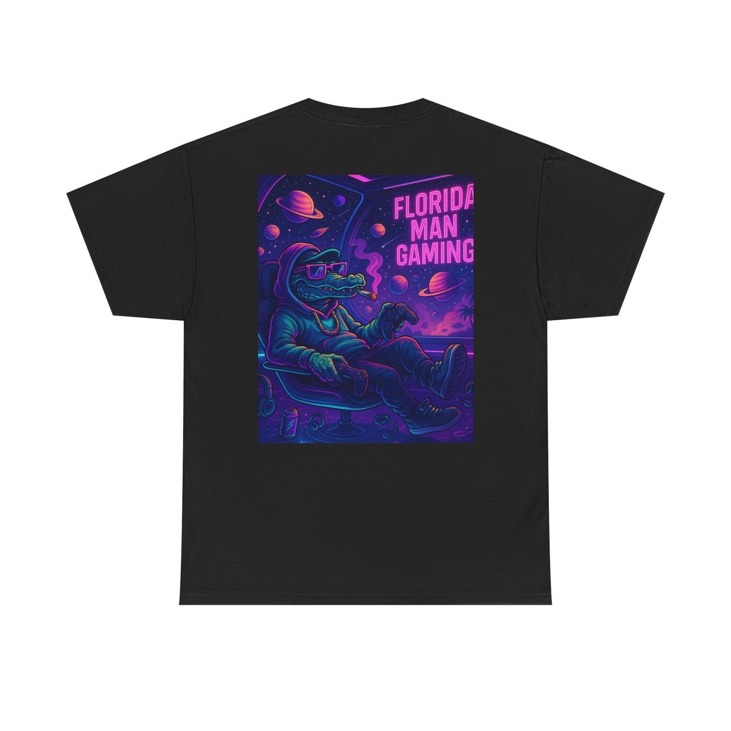 Florida Man Gaming Unisex Cotton Tee, Fun Florida Humor, Gamer Shirt, Unique Gift, Unisex T-shirt