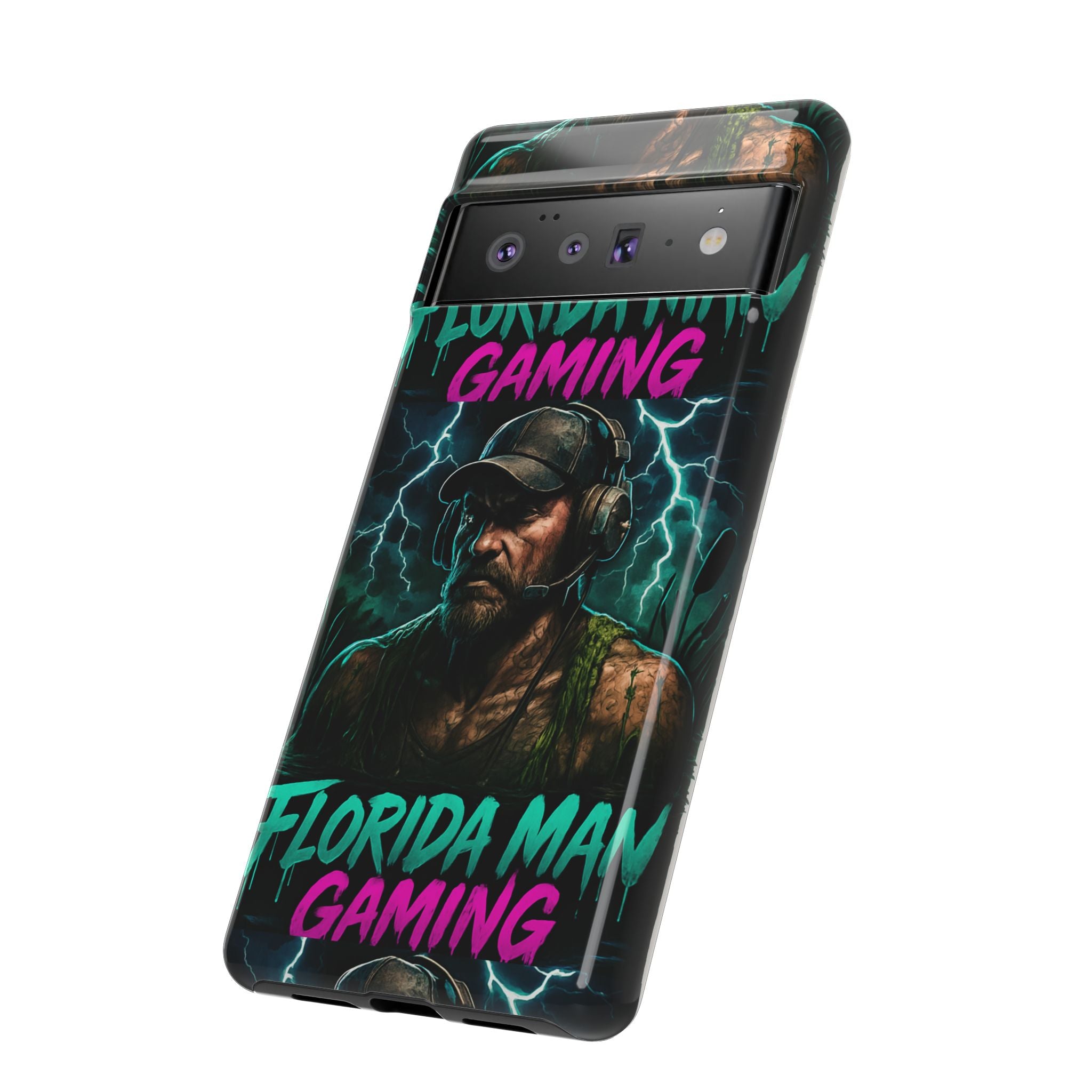 Phone Case - Florida Man Gaming Mascot Rising from the Swamp Tough Case