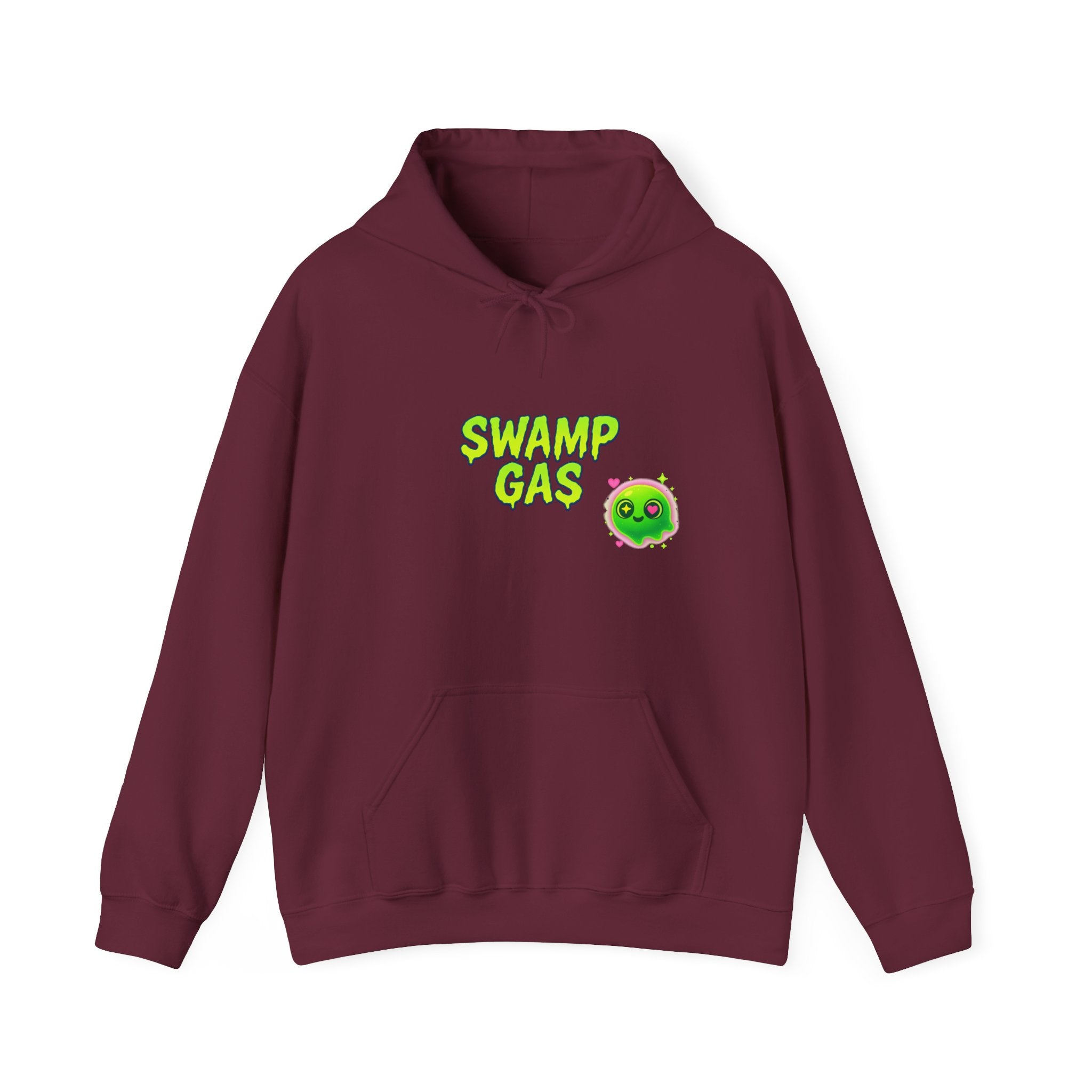 Cute Swamp Gas Hoodie, Unisex Sweatshirt, Gamer Gift, Green Slime Hoodie, Fun Casual Outfit, Halloween Costume