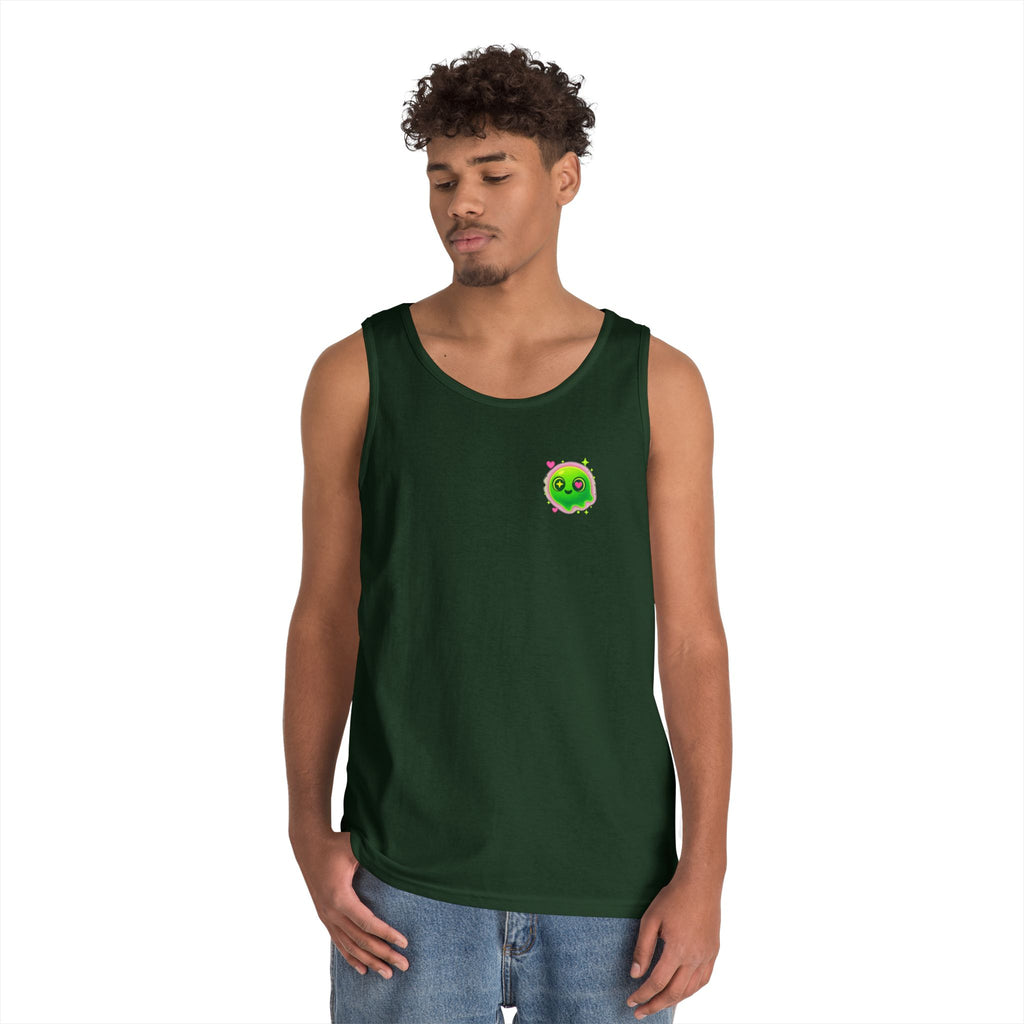 Cute Cartoon Glow-in-the-Dark Tank Top, Summer Outfit, LGBTQ+ Pride Wear, Festival Attire, Funny Gift for Teens, Casual Wear