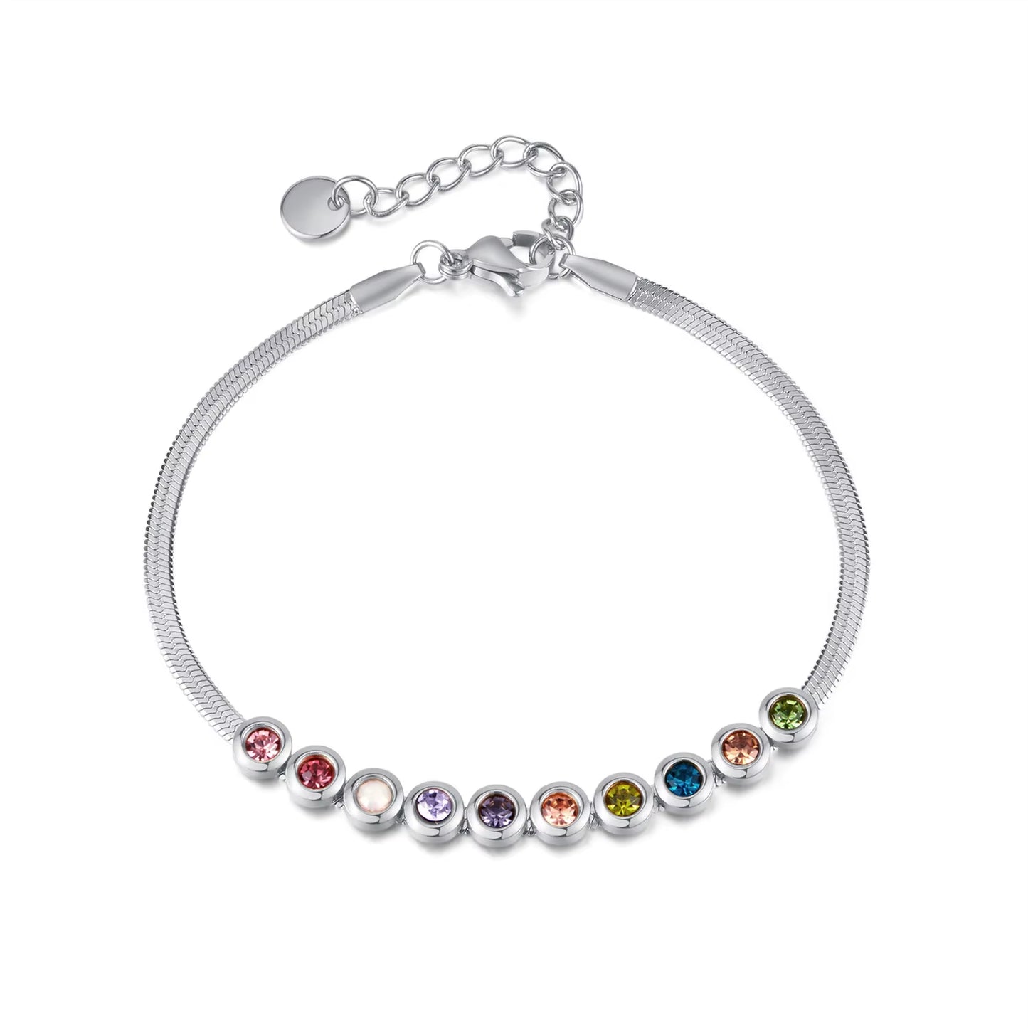 Europe and the United States Fashion Stainless Steel Zircon Bracelet Women Light Luxury Luxury Small High-Grade Accessories