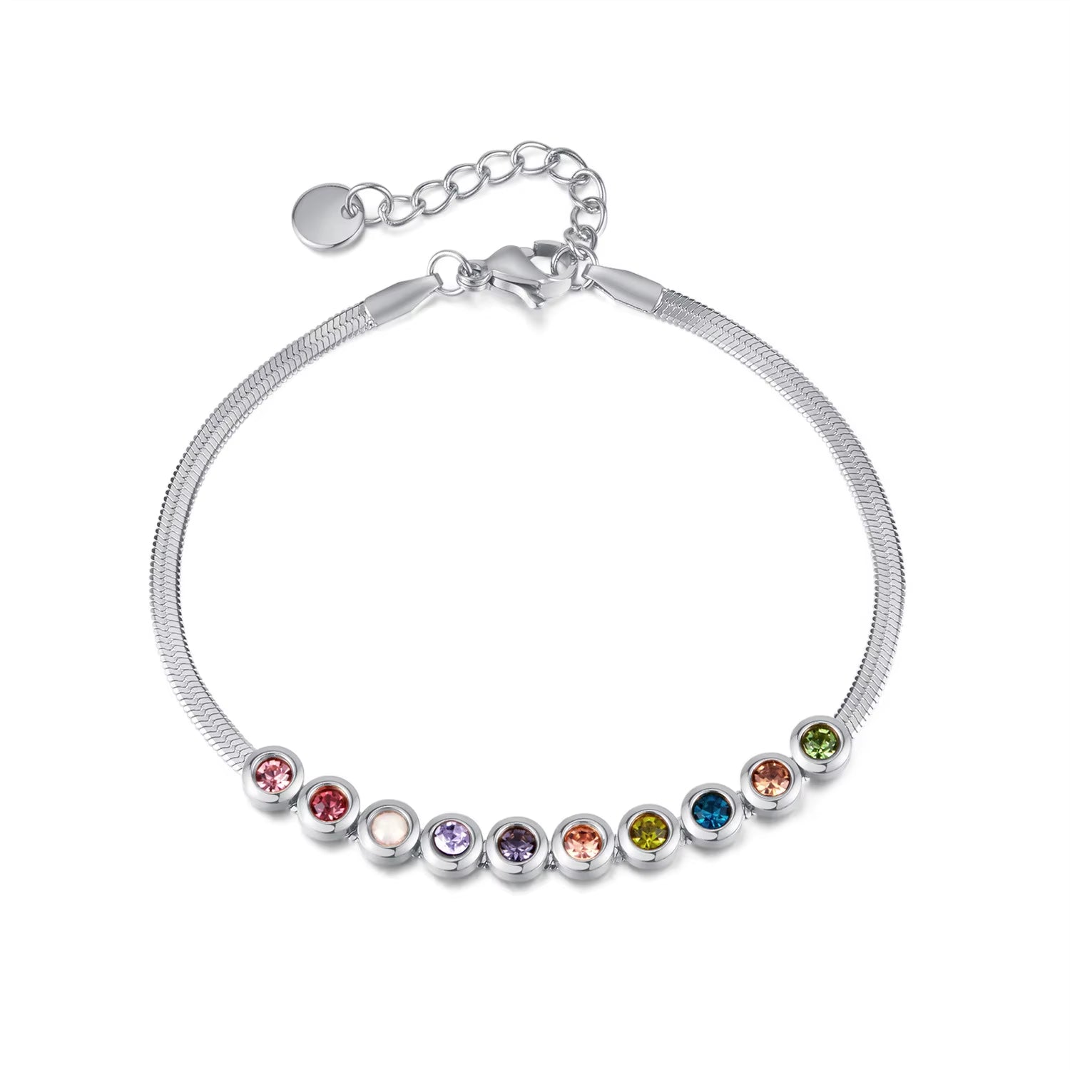 Europe and the United States Fashion Stainless Steel Zircon Bracelet Women Light Luxury Luxury Small High-Grade Accessories