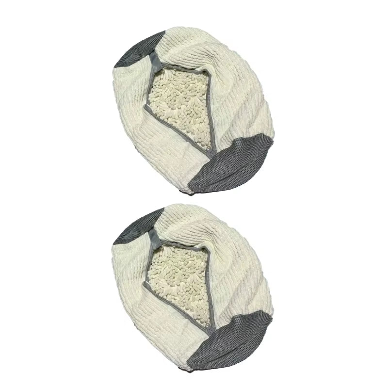 2Pcs Shoe Washing Bag Washing Machine Laundry Bags Closure Shoes Cleaning Bag Fluffy Fibers Sneaker Protector Laundry Drying Bag