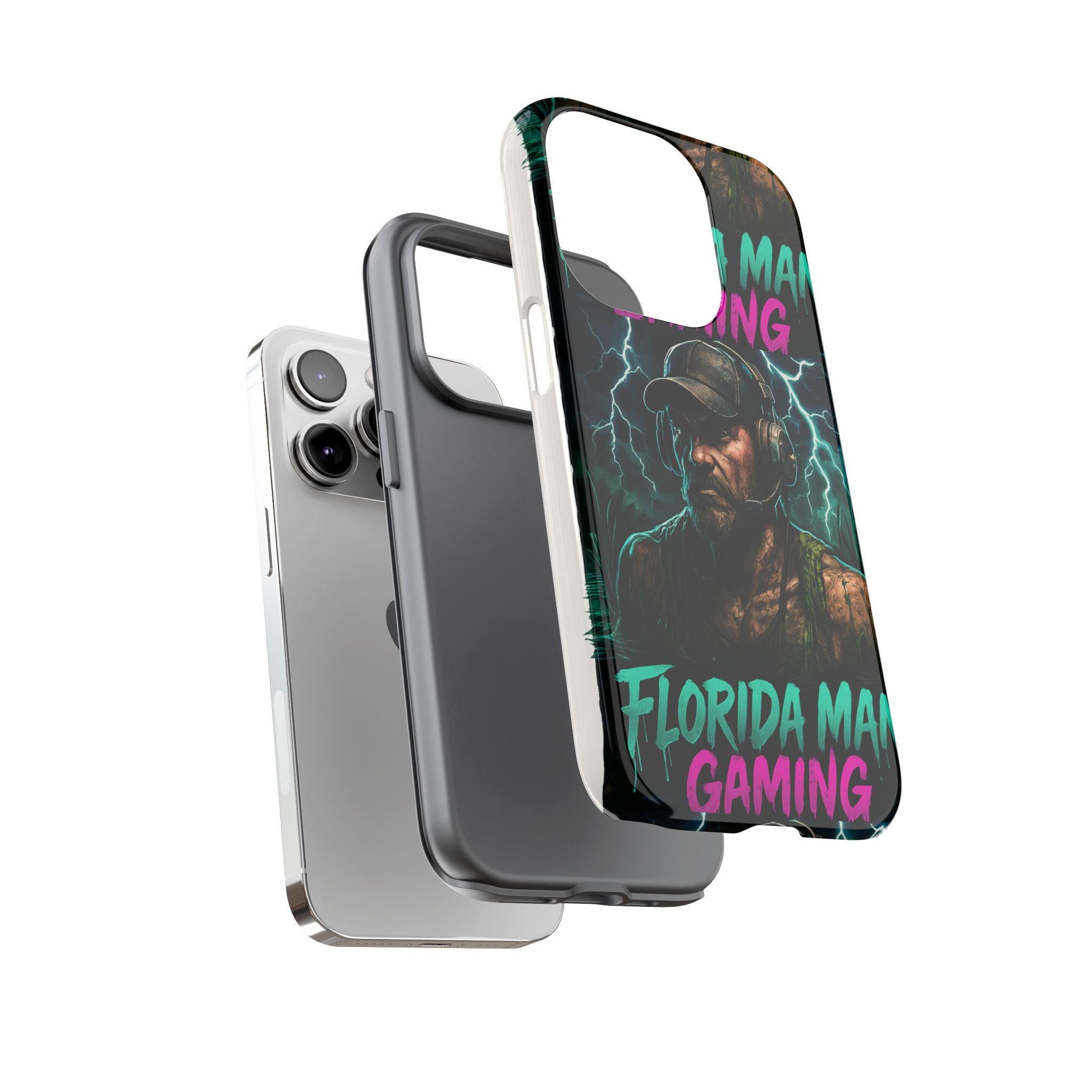 Phone Case - Florida Man Gaming Mascot Rising from the Swamp Tough Case