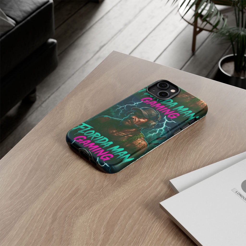 Phone Case - Florida Man Gaming Mascot Rising from the Swamp Tough Case
