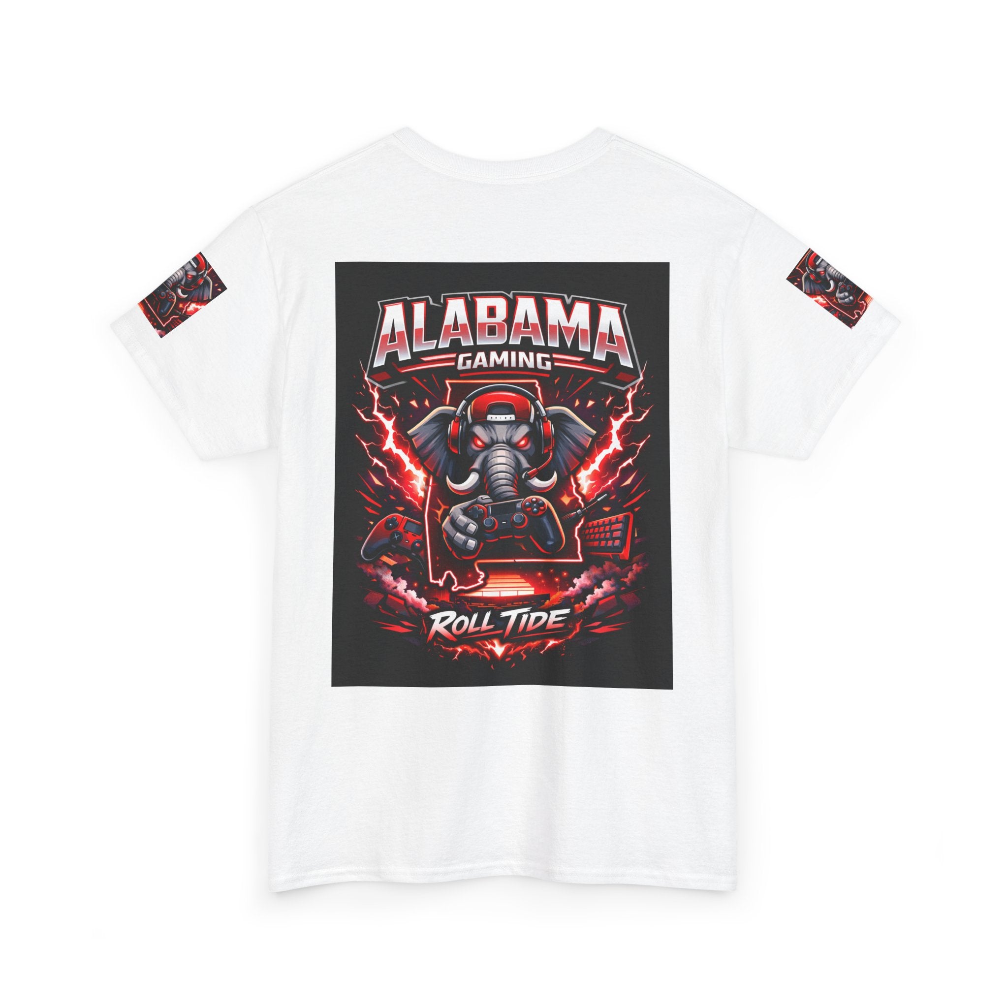 Alabama Gaming Tee — 'Roll Tide' Elephant Gamer Graphic Shirt