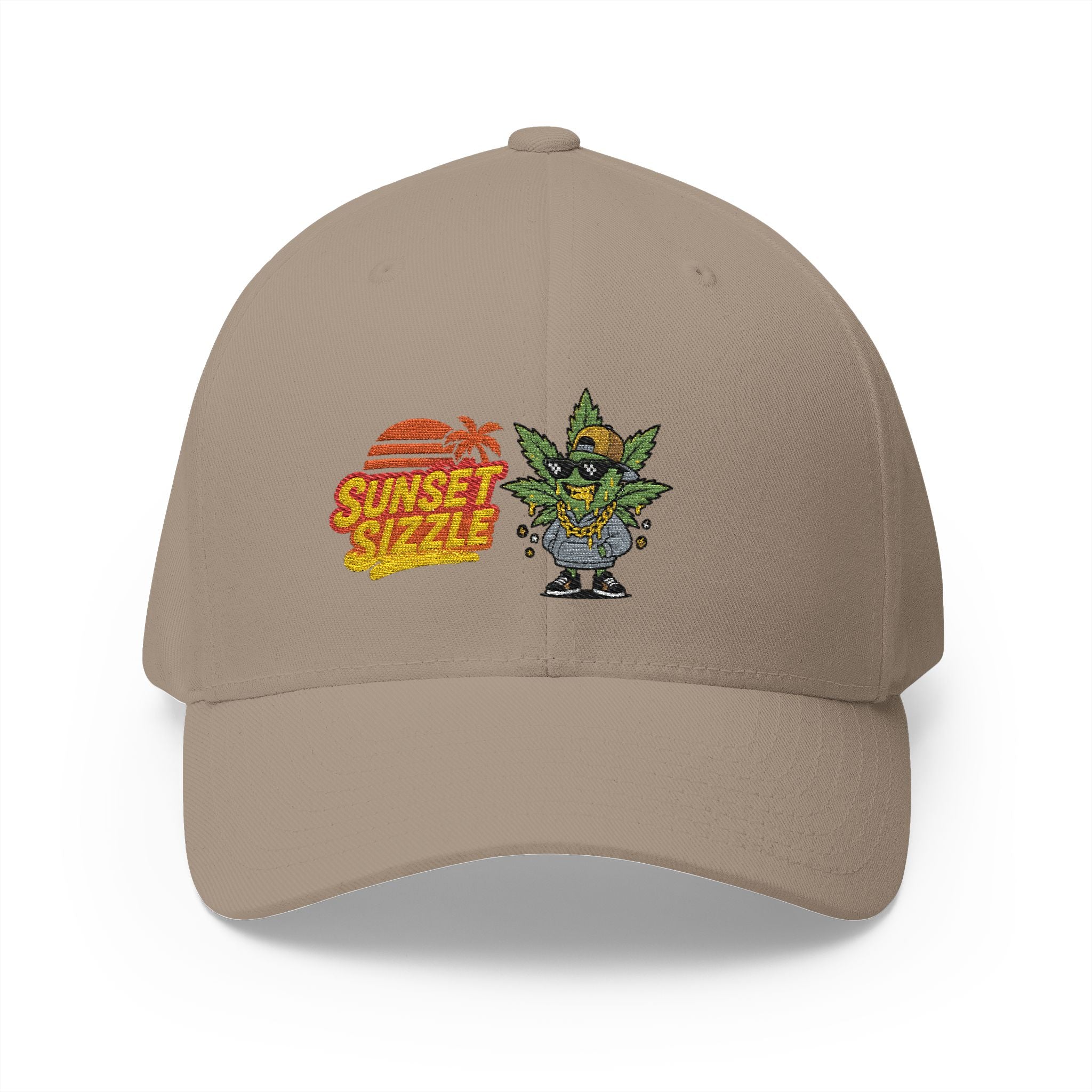 Cap - Sunset Sizzle Embroidery Design - Vaporwave Streetwear