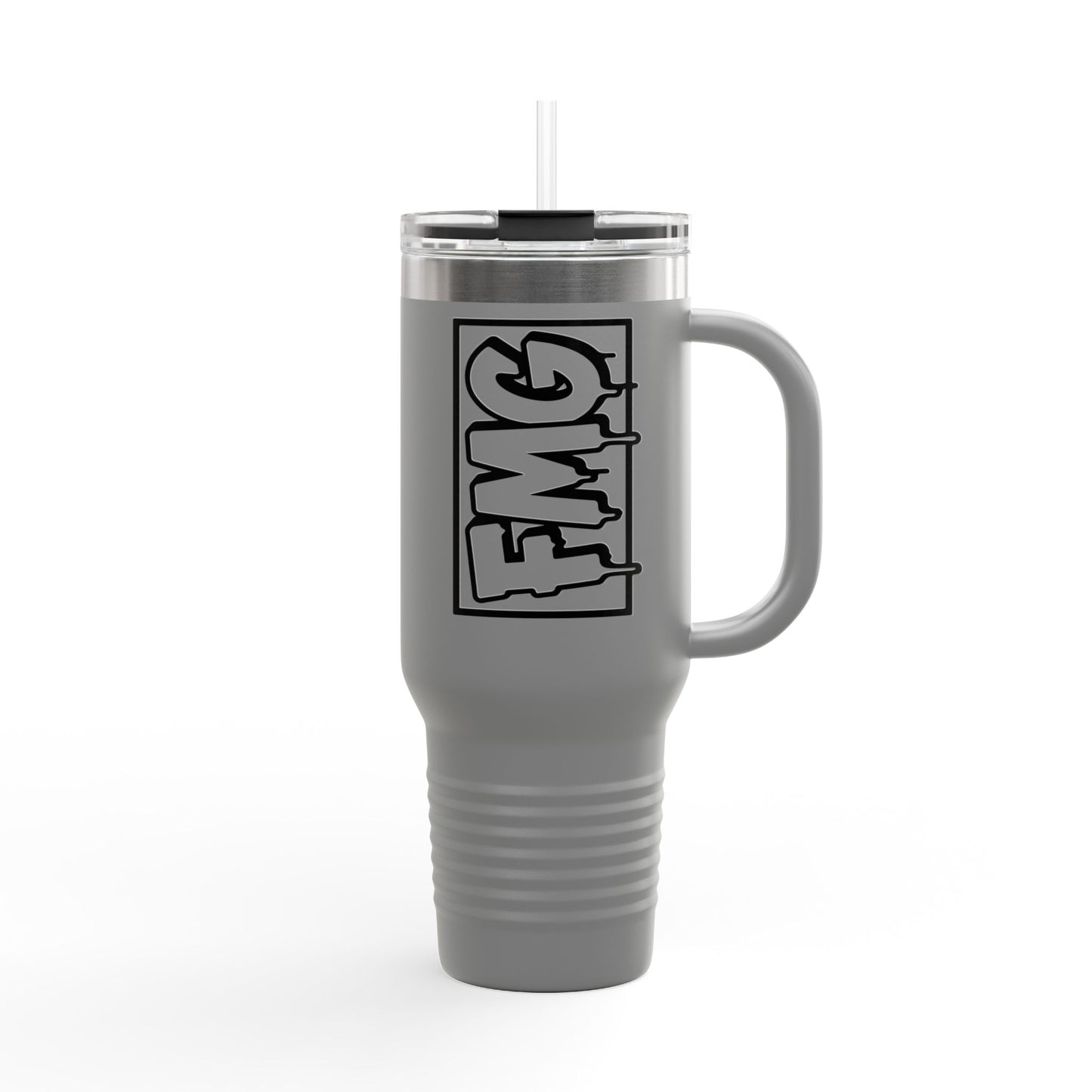 FMG Insulated Travel Mug, 40oz - Perfect for Outdoors, Camping, Road Trips, Coffee Lovers, Gift for Friends, Personalized Drinkware
