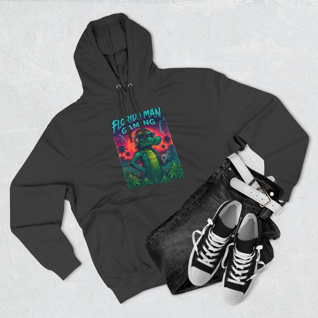 Gamer Fleece Hoodie - Cozy Dragon Design, Perfect for Gaming Sessions, Gifts for Gamers, Casual Wear, Fun Streetwear