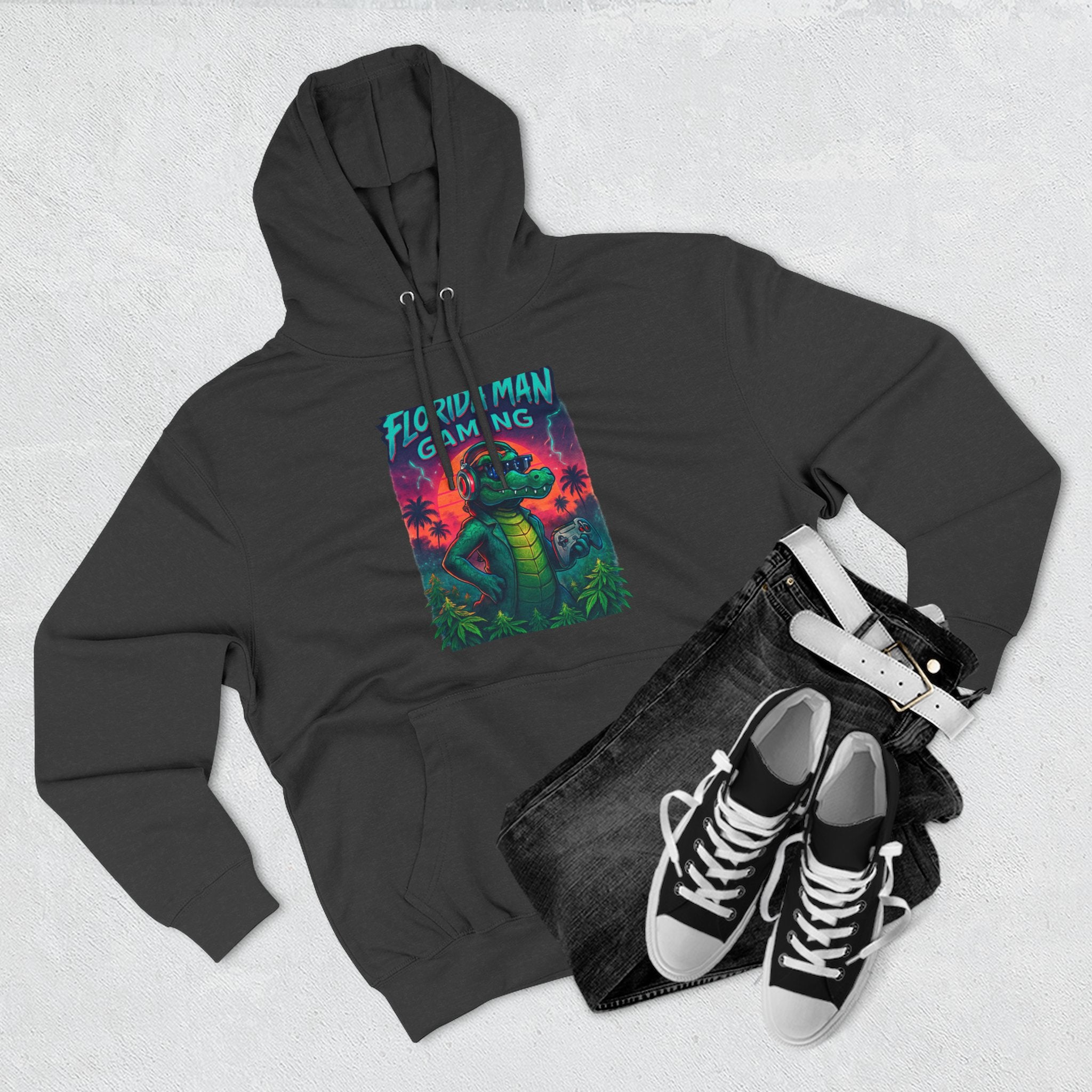 Gamer Fleece Hoodie - Cozy Dragon Design, Perfect for Gaming Sessions, Gifts for Gamers, Casual Wear, Fun Streetwear