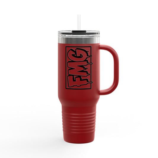 FMG Insulated Travel Mug, 40oz - Perfect for Outdoors, Camping, Road Trips, Coffee Lovers, Gift for Friends, Personalized Drinkware