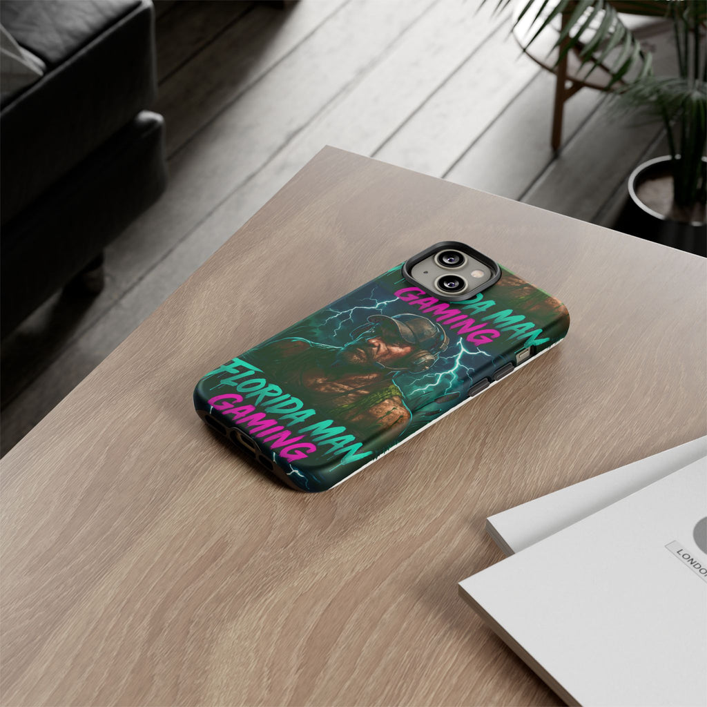 Phone Case - Florida Man Gaming Mascot Rising from the Swamp Tough Case