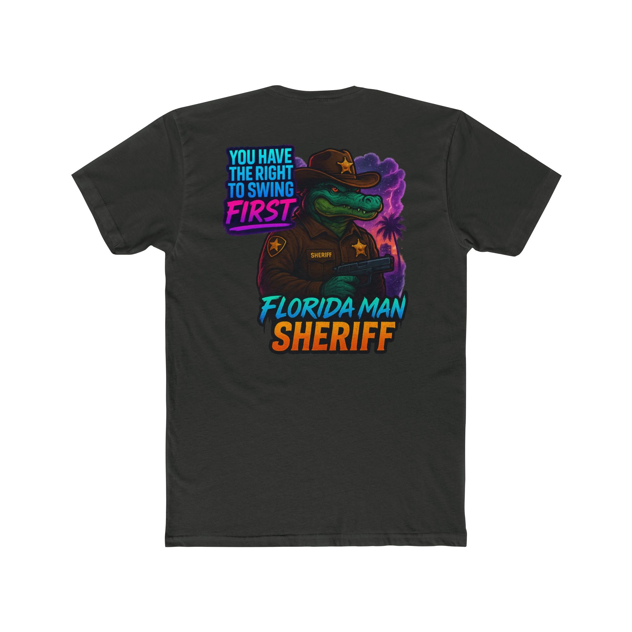 Florida Man Sheriff T-Shirt, Fun Graphic Tee, Quirky Humor Shirt, Gift for Law Enforcement Lovers, Casual Wear, Birthday Present
