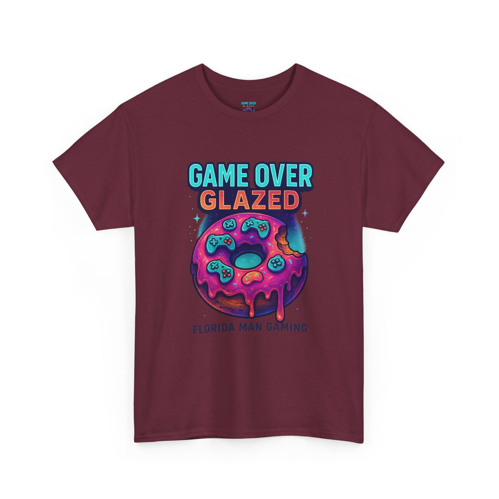 Gaming Graphic Tee for Retro Fun Lovers, Perfect for Gifts, Casual Wear, Gaming Events, Game Over Design