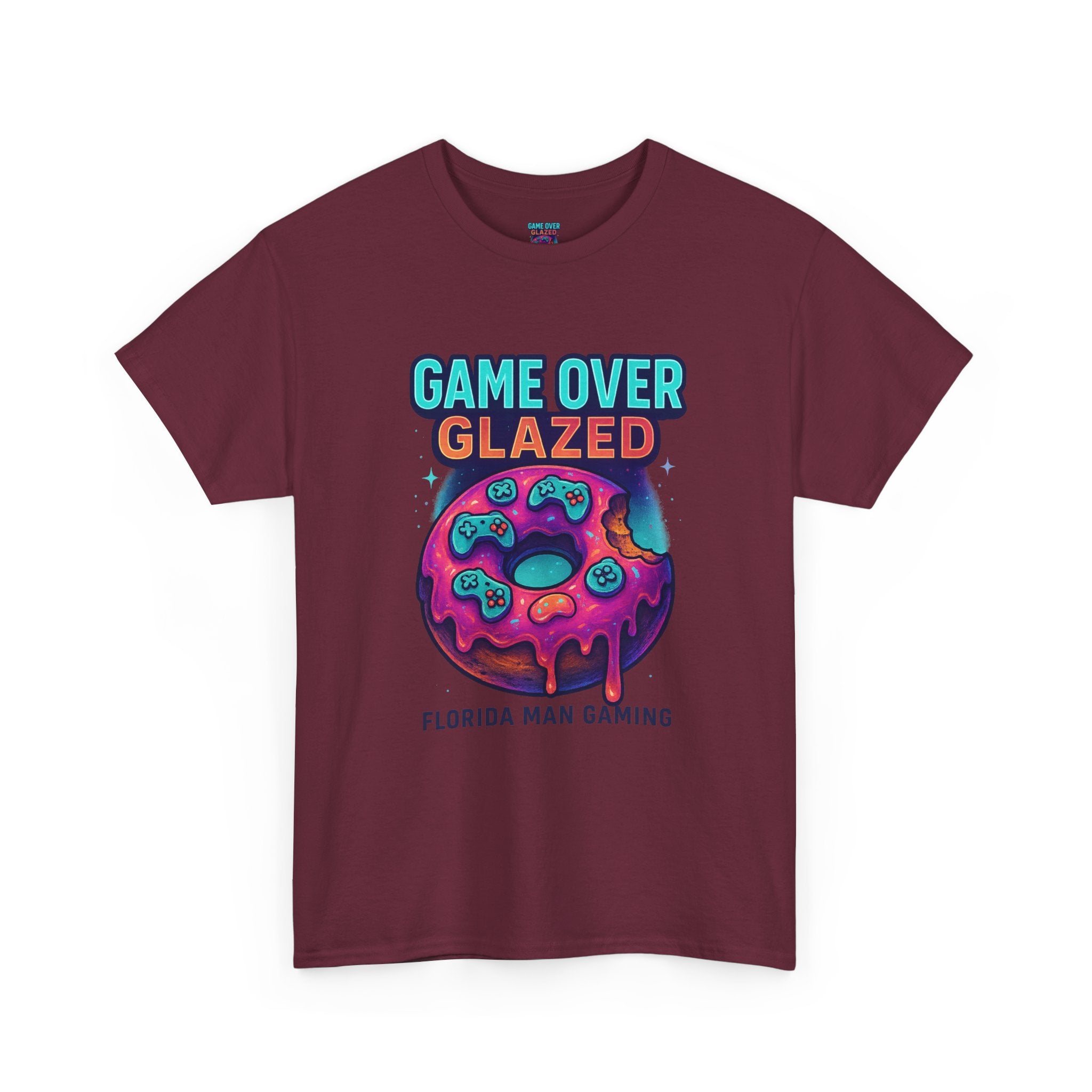 Gaming Graphic Tee for Retro Fun Lovers, Perfect for Gifts, Casual Wear, Gaming Events, Game Over Design