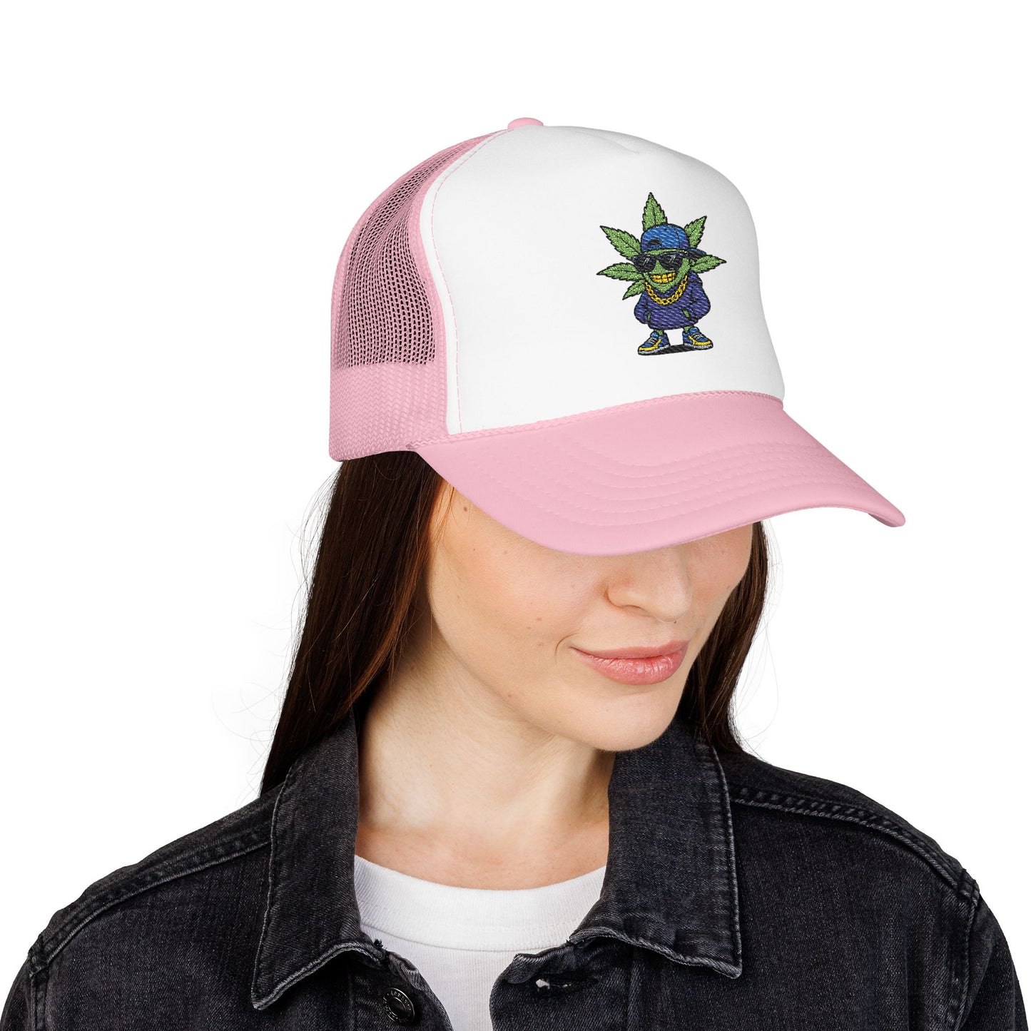 Cool Embroidered Foam Trucker Hat for Trendsetters, Everyday Style, Gift for Him, Outdoor Activities, Unique Streetwear