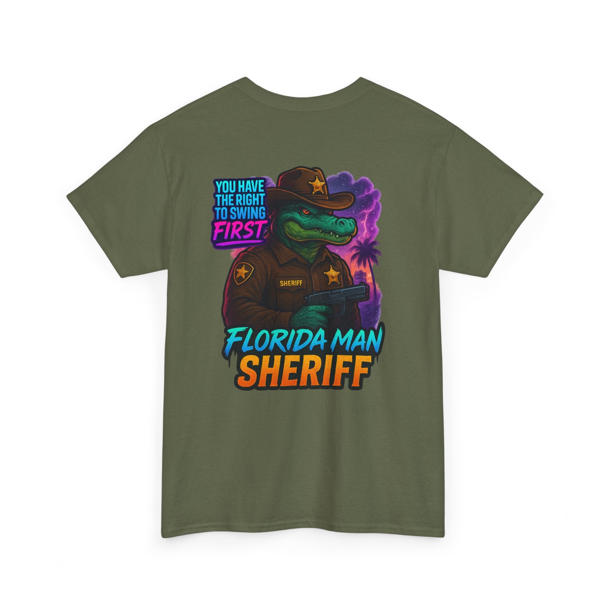 Florida Man Sheriff Tee - Fun Unisex Cotton T-Shirt, Graphic Tee for Florida Lovers, Gift for Dads, Unique Humor Shirt, Casual Wear