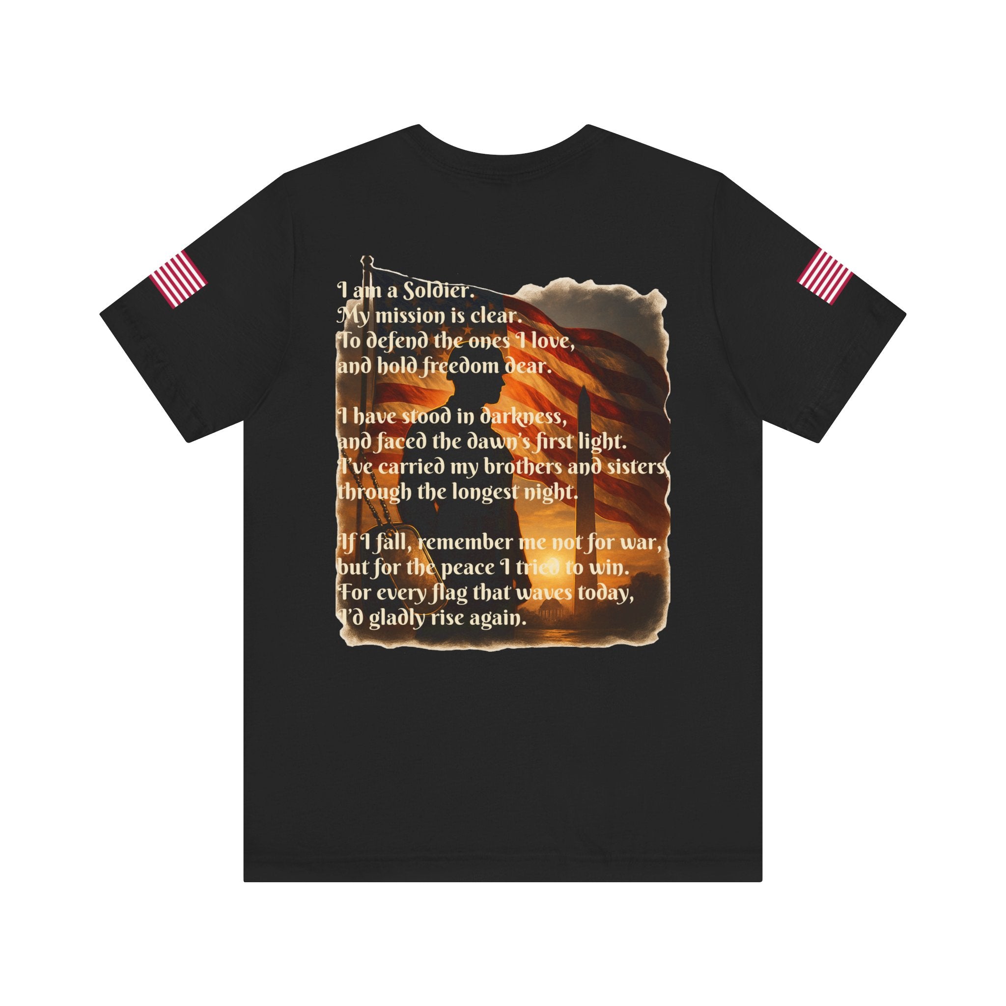 Veterans Day 2025 Tee — American Flag Soldier Tribute T-Shirt