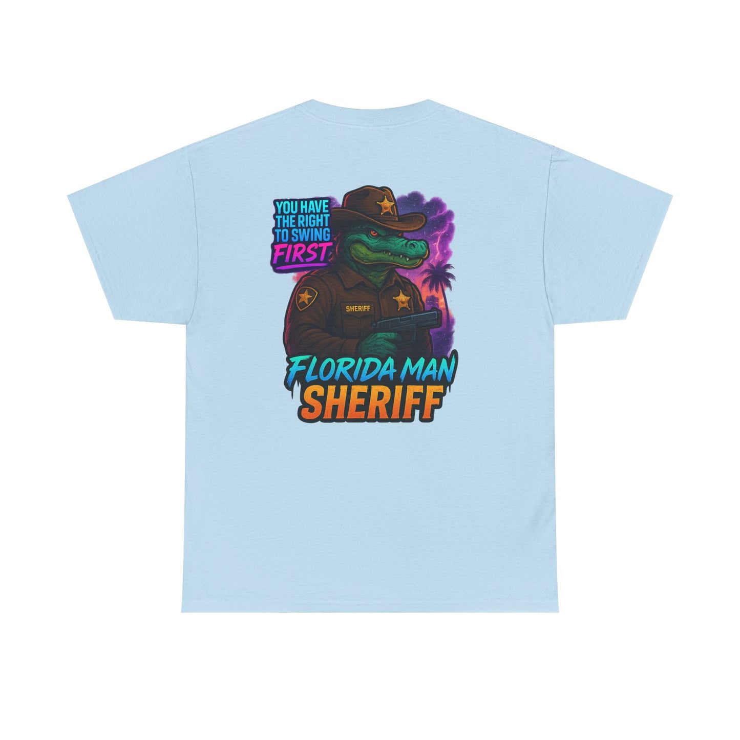 Florida Man Sheriff Tee - Fun Unisex Cotton T-Shirt, Graphic Tee for Florida Lovers, Gift for Dads, Unique Humor Shirt, Casual Wear