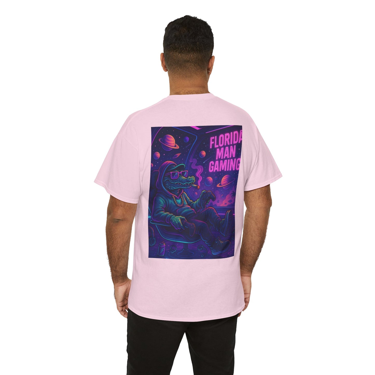 Florida Man Gaming Unisex Cotton Tee, Fun Florida Humor, Gamer Shirt, Unique Gift, Unisex T-shirt
