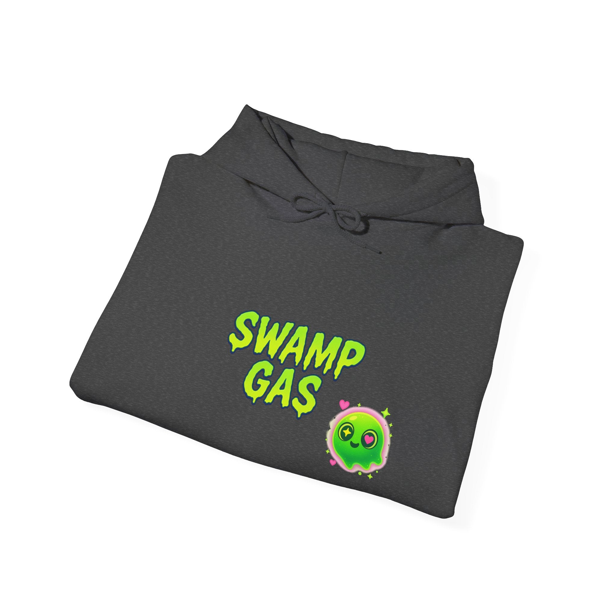 Cute Swamp Gas Hoodie, Unisex Sweatshirt, Gamer Gift, Green Slime Hoodie, Fun Casual Outfit, Halloween Costume