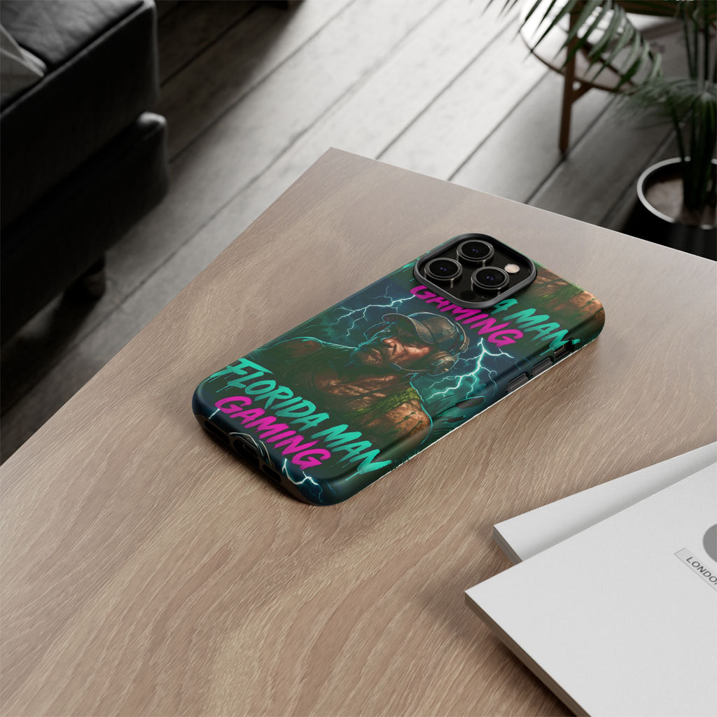 Phone Case - Florida Man Gaming Mascot Rising from the Swamp Tough Case