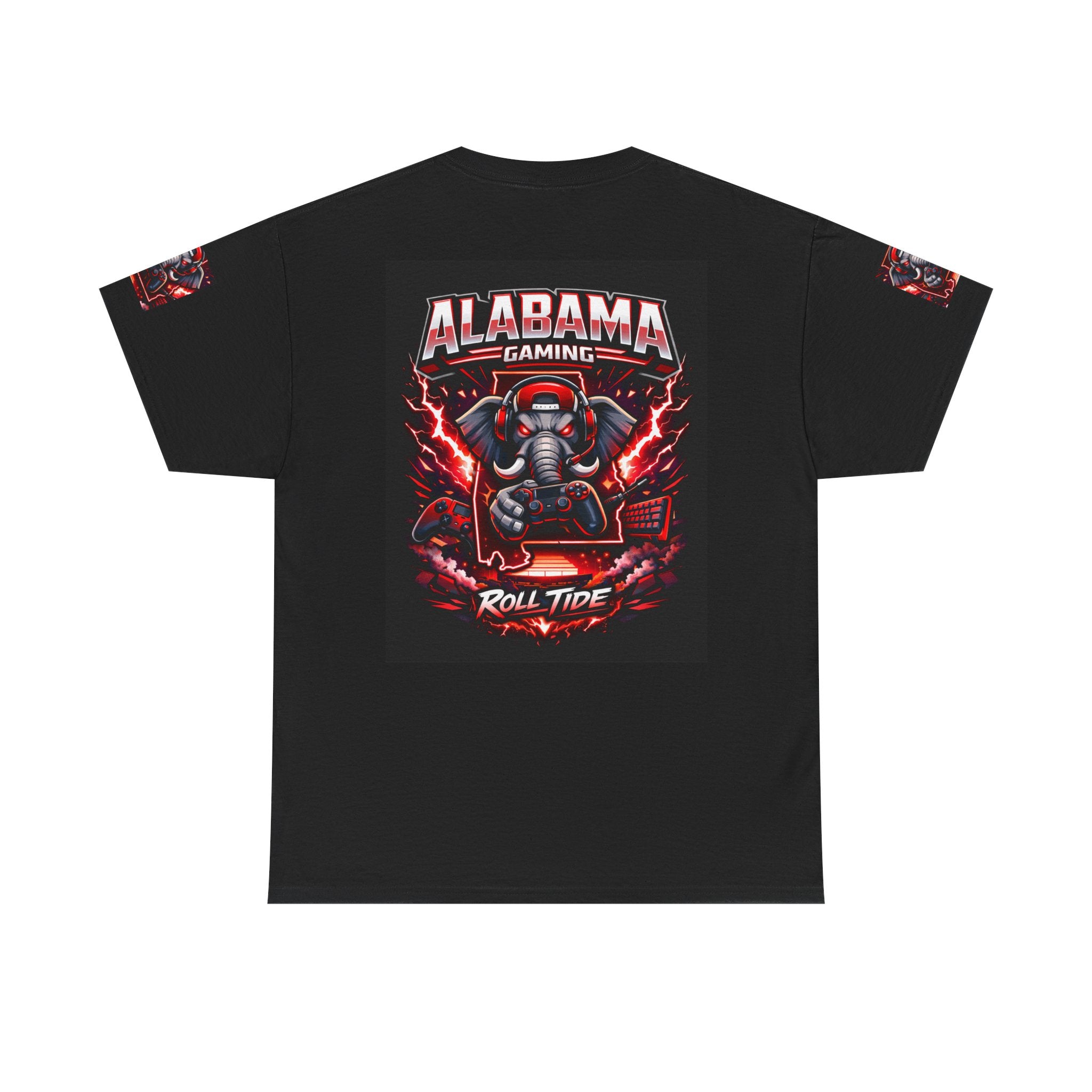 Alabama Gaming Tee — 'Roll Tide' Elephant Gamer Graphic Shirt
