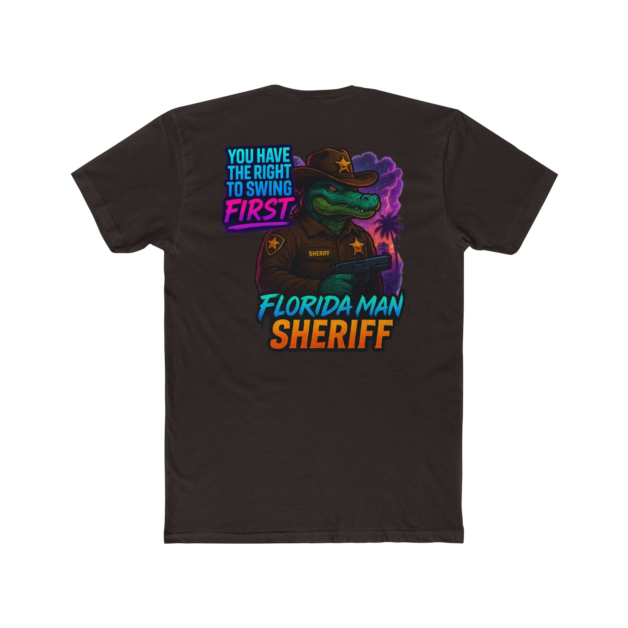 Florida Man Sheriff T-Shirt, Fun Graphic Tee, Quirky Humor Shirt, Gift for Law Enforcement Lovers, Casual Wear, Birthday Present