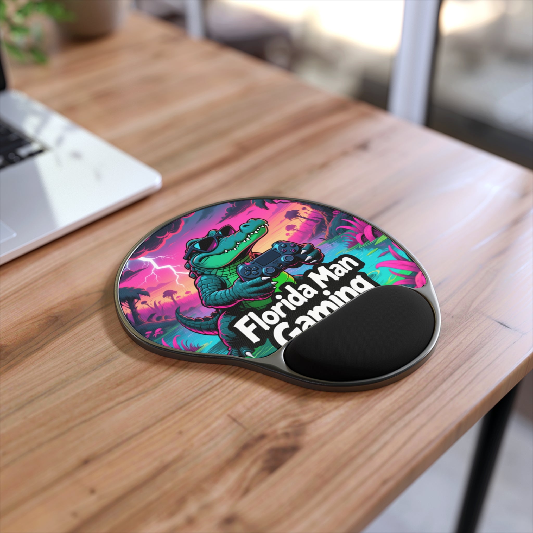 Florida Man Gaming Mouse Pad with Wrist Rest, Gamer Gift, Desk Accessories, Florida Theme Decor, Office Essentials