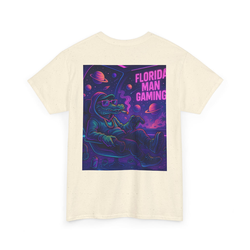 Florida Man Gaming Unisex Cotton Tee, Fun Florida Humor, Gamer Shirt, Unique Gift, Unisex T-shirt