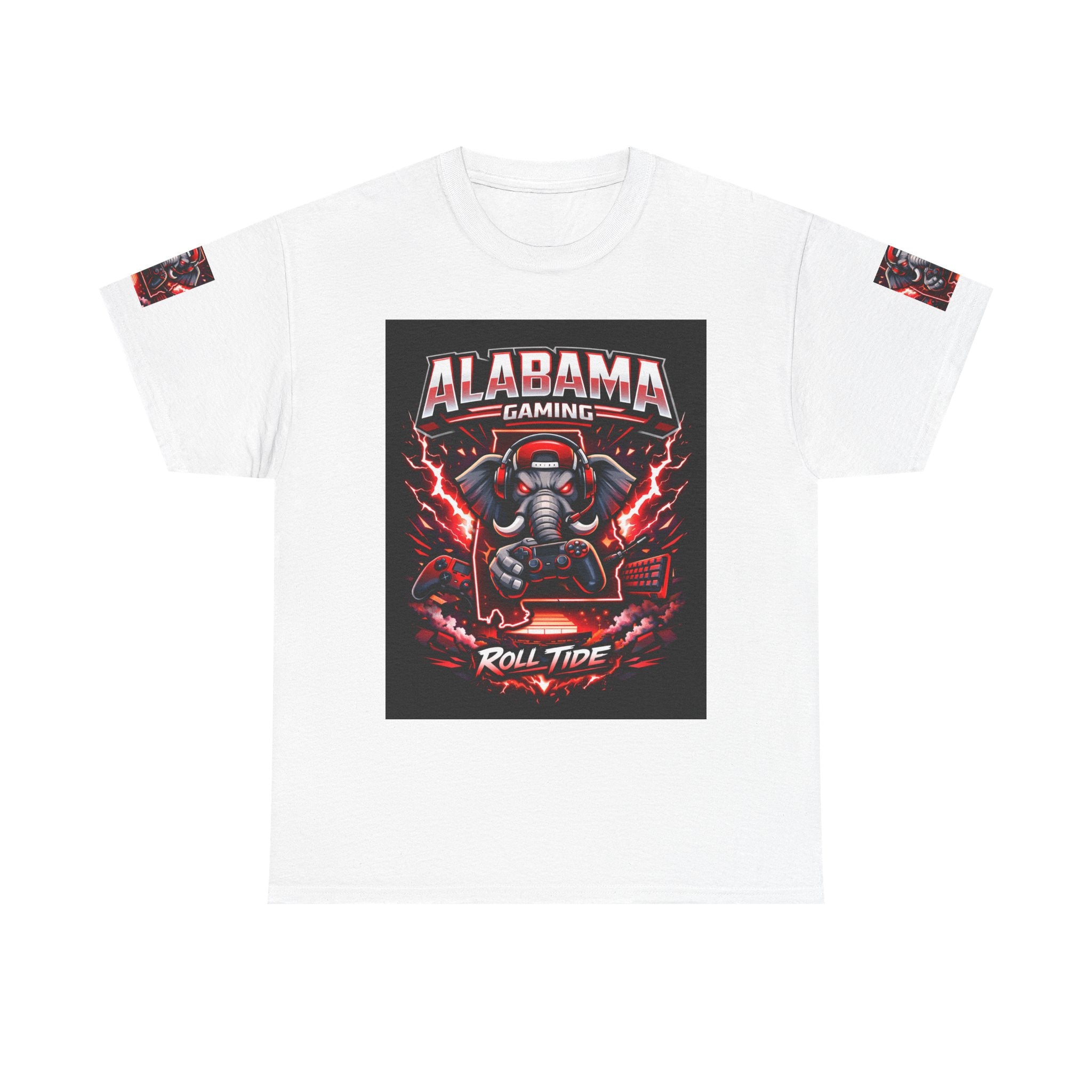 Alabama Gaming Tee — 'Roll Tide' Elephant Gamer Graphic Shirt