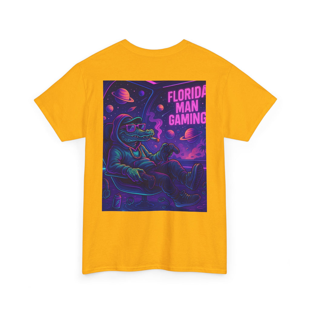 Florida Man Gaming Unisex Cotton Tee, Fun Florida Humor, Gamer Shirt, Unique Gift, Unisex T-shirt