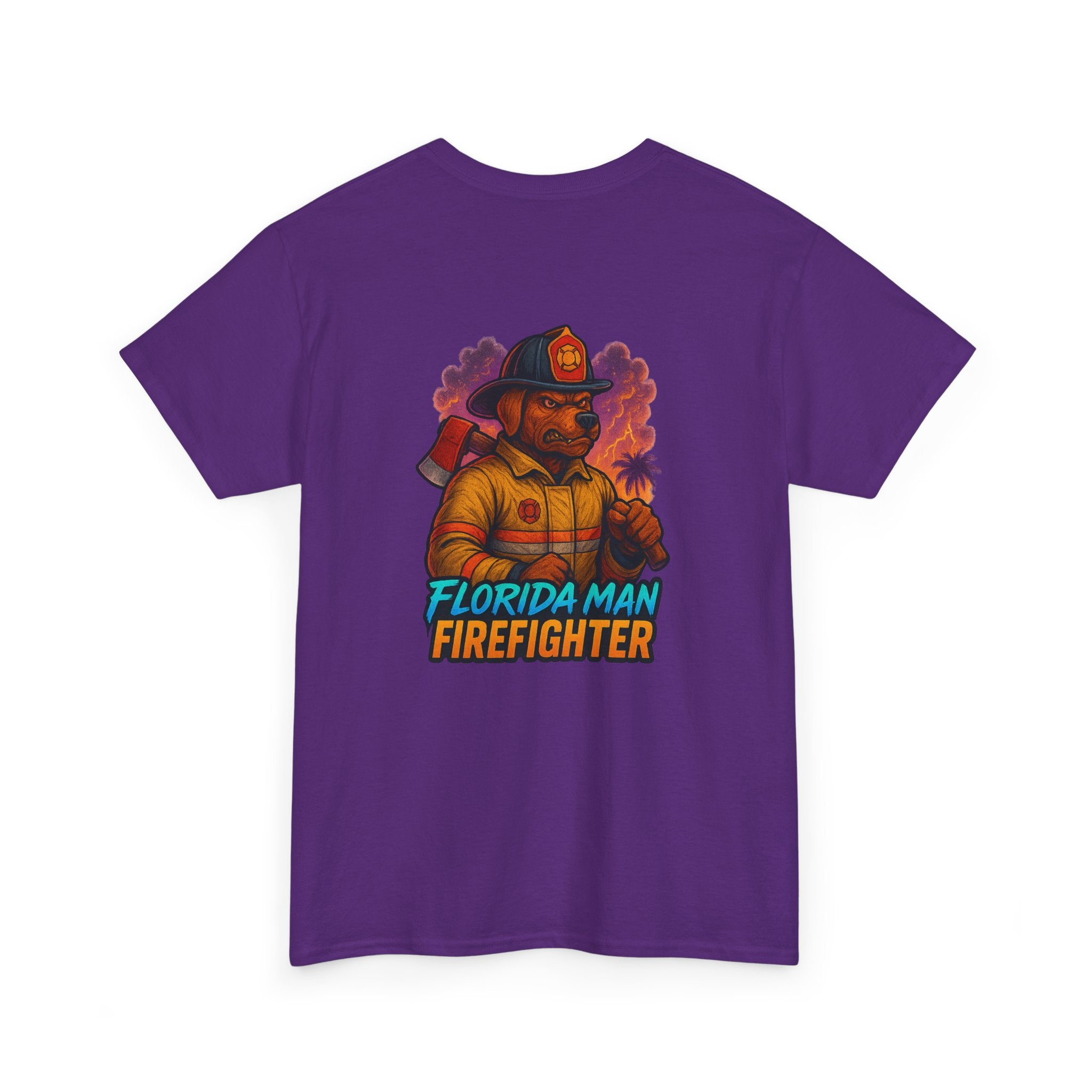 Gaming Tee - Florida Man Blaze Firefighter Gator