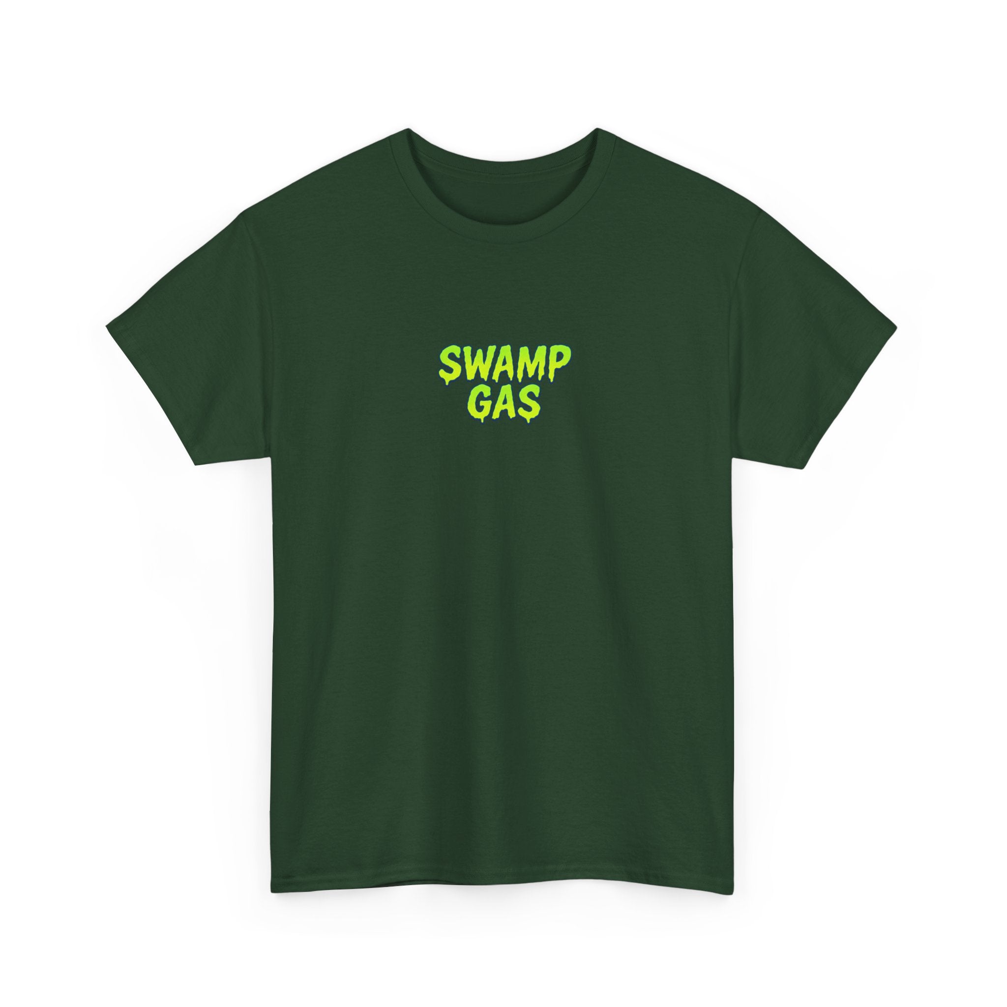 Swamp Gas Monster Unisex Tee, Fun Graphic Shirt, Gift for Monster Lovers, Casual Wear, Halloween Apparel, Youth and Adult Sizes