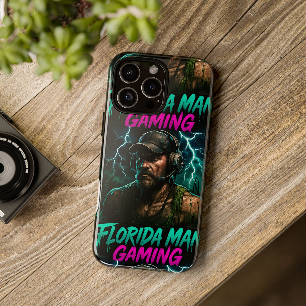Phone Case - Florida Man Gaming Mascot Rising from the Swamp Tough Case