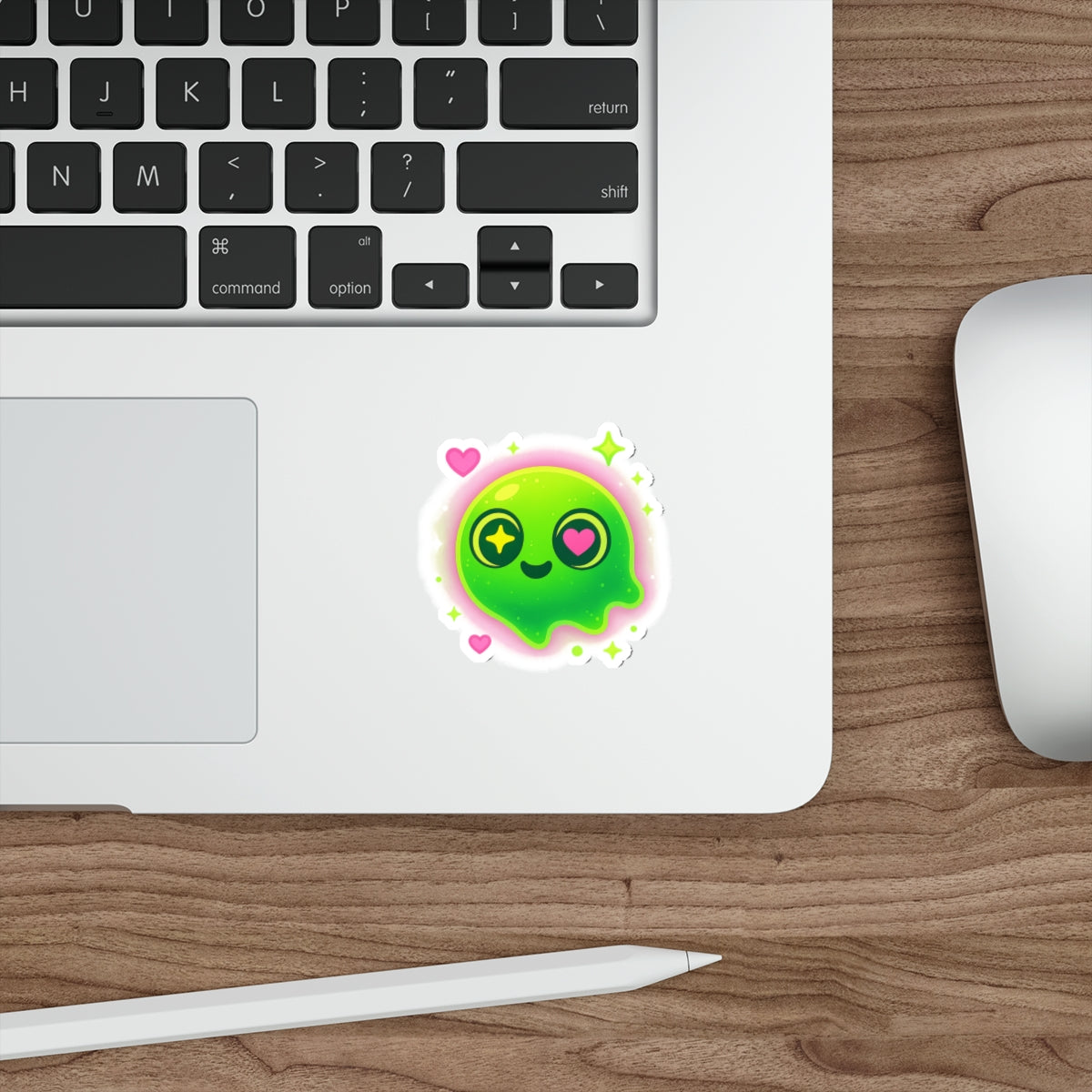 Cute Cartoon Alien Die-Cut Stickers, Kawaii Slime Decals for Laptops, Journals, Gifts for Kids, Fun Party Favors