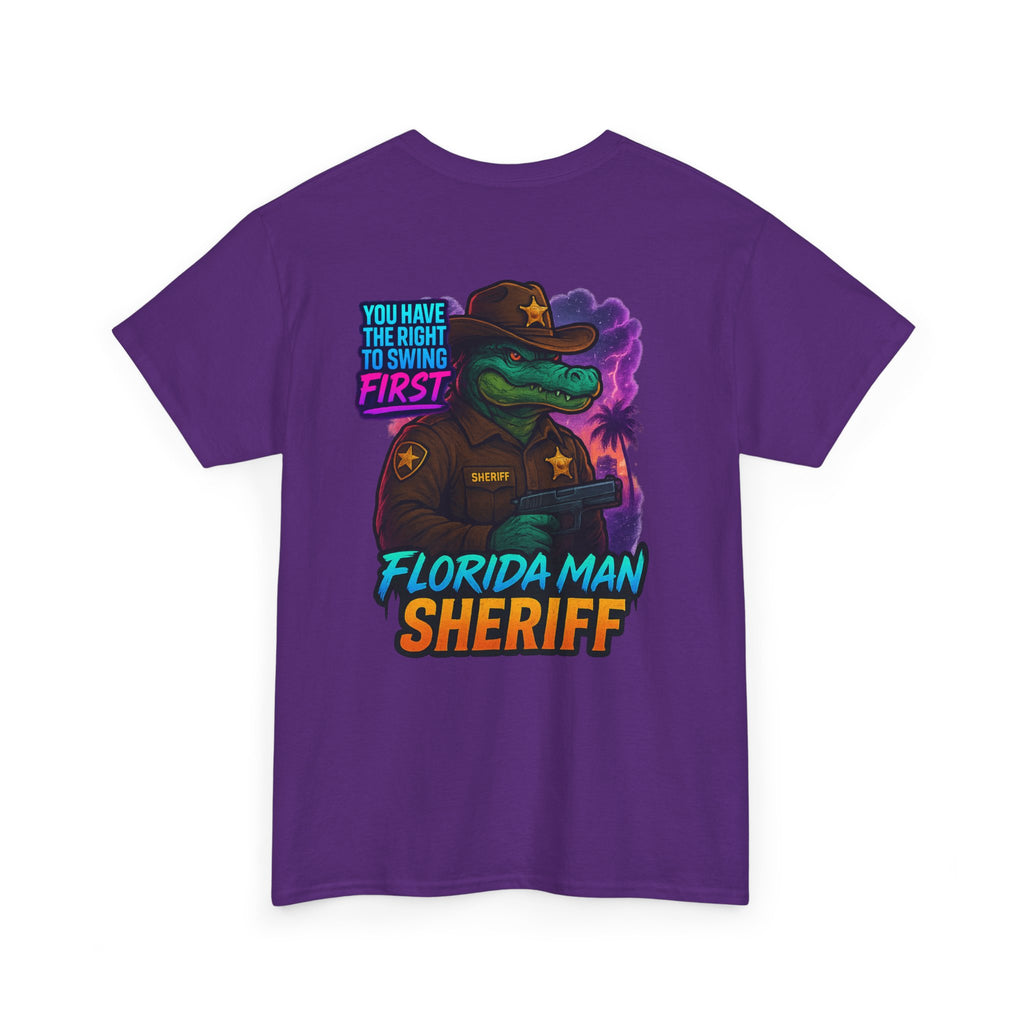 Florida Man Sheriff Tee - Fun Unisex Cotton T-Shirt, Graphic Tee for Florida Lovers, Gift for Dads, Unique Humor Shirt, Casual Wear